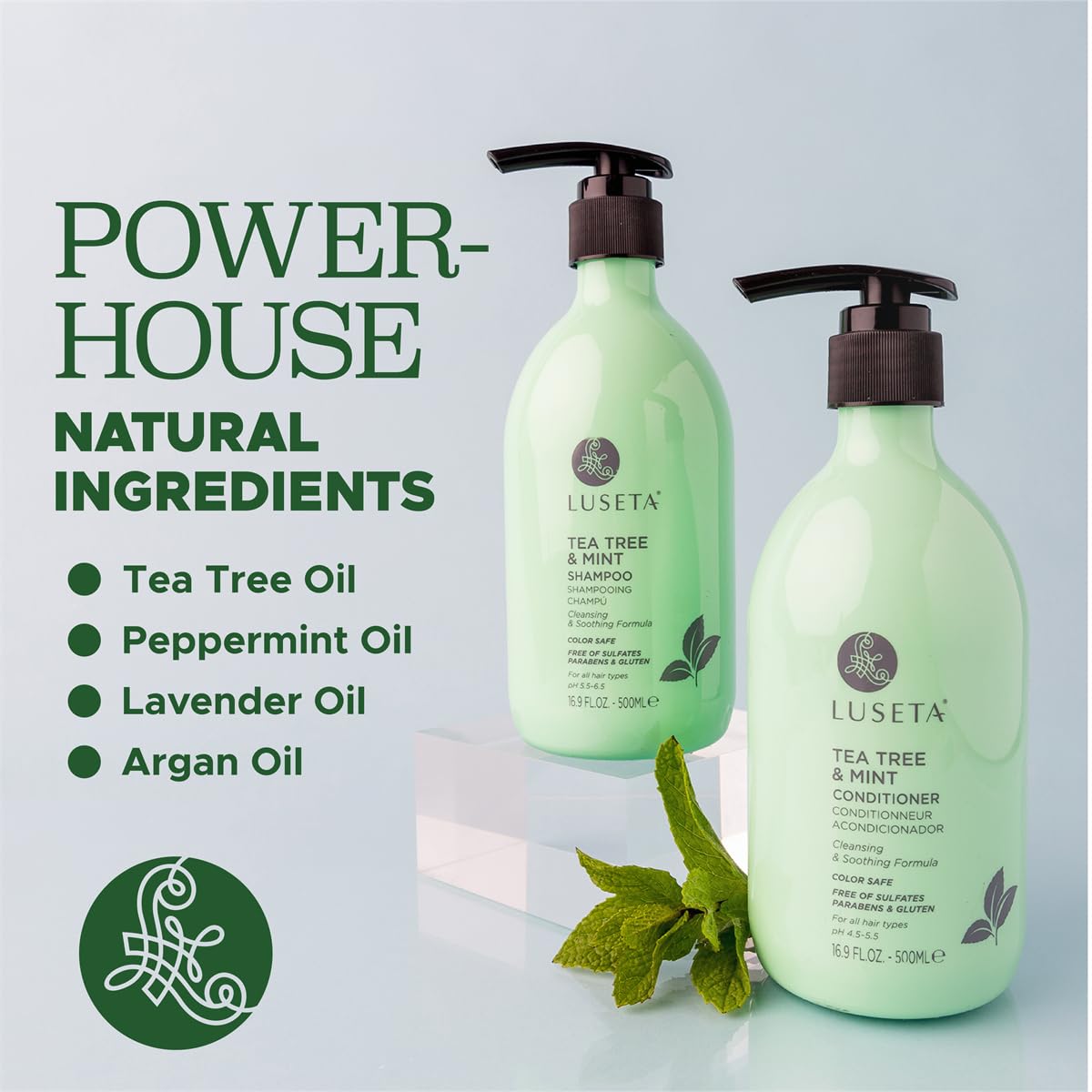 Foto 5 pulgar | Set De Champú Y Acondicionador Luseta Tea Tree Mint Hair Growth - Venta Internacional.