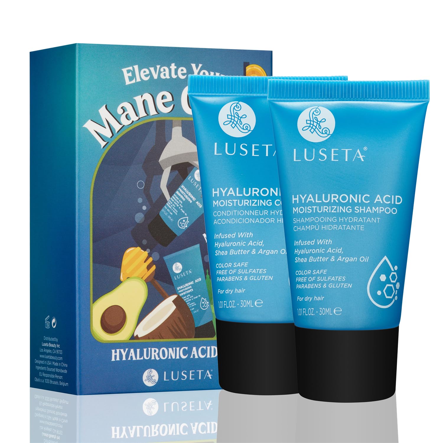 Foto 2 pulgar | Set De Champú Y Acondicionador Luseta Hyaluronic Acid 30 Ml X2 - Venta Internacional.