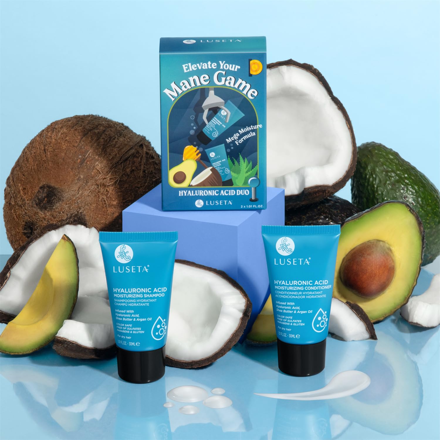 Foto 7 pulgar | Set De Champú Y Acondicionador Luseta Hyaluronic Acid 30 Ml X2 - Venta Internacional.