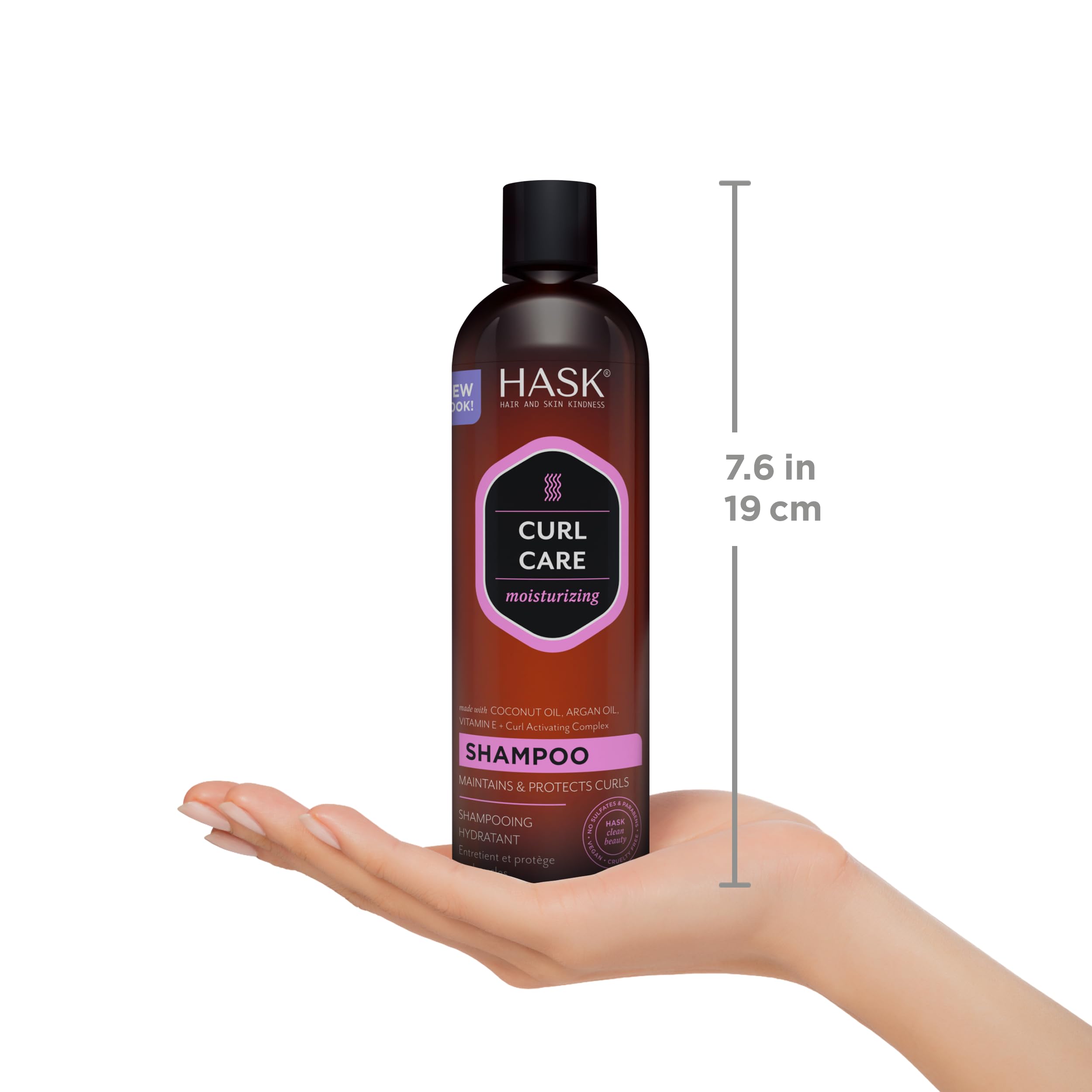 Foto 8 pulgar | Set De Champú Y Acondicionador Hask Curl Care Con Aceite De Coco Y Argán - Venta Internacional.
