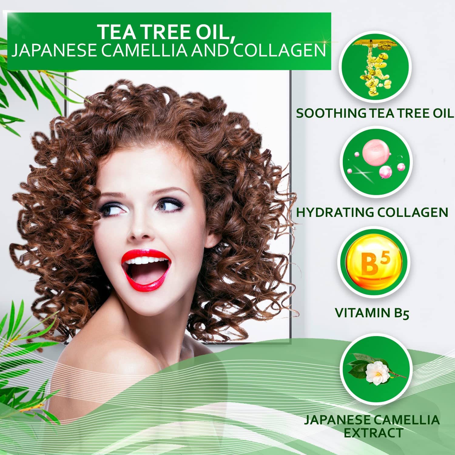 Foto 3 | Set De Champú Y Acondicionador Bellisso Con Aceite De Árbol De Té Anticaspa - Venta Internacional.