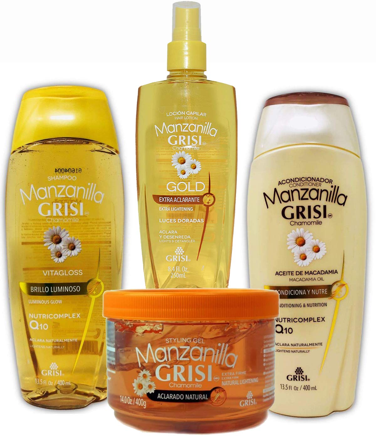 Foto 2 pulgar | Paquete De Baño Grisi Manzanilla Premium Con Gel Para Peinar - Venta Internacional.
