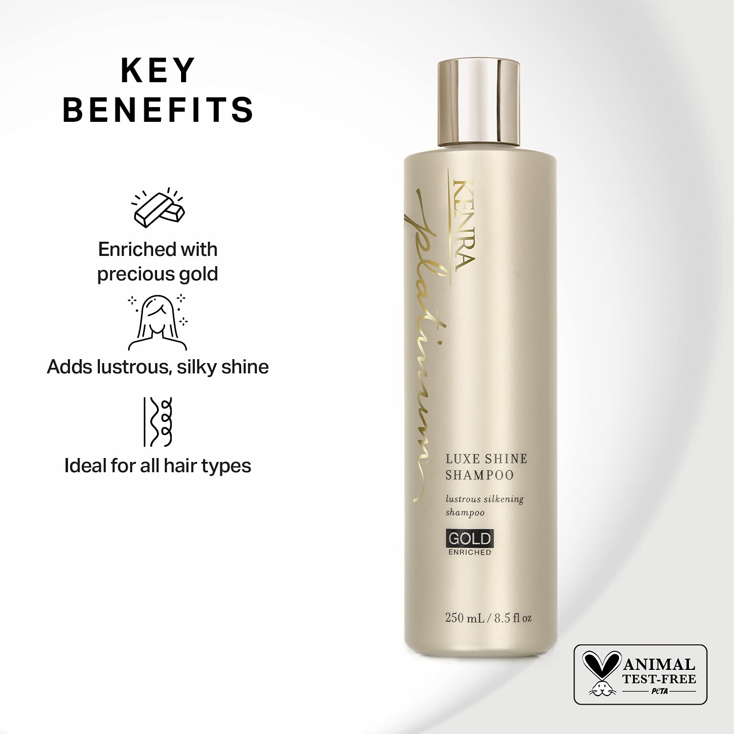 Foto 4 pulgar | Set De Champú/acondicionador Kenra Platinum Luxe Shine 250 Ml - Venta Internacional.