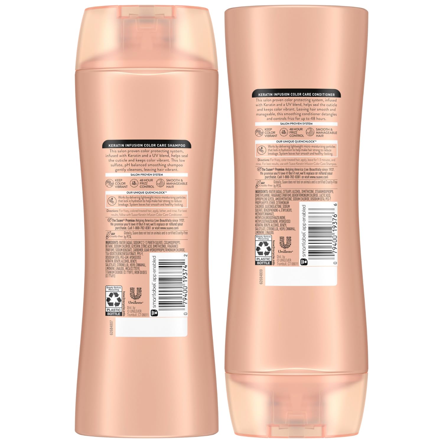 Foto 3 pulgar | Set De Champú Y Acondicionador Suave Keratin Infusion 375 Ml - Venta Internacional.