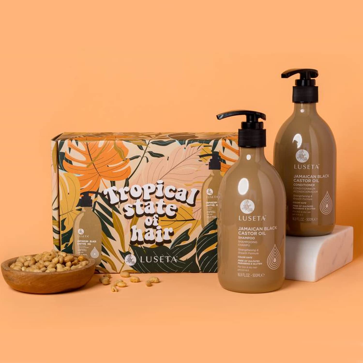 Foto 4 pulgar | Set De Champú Y Acondicionador Luseta Ricino Oil 500 Ml Strength - Venta Internacional.