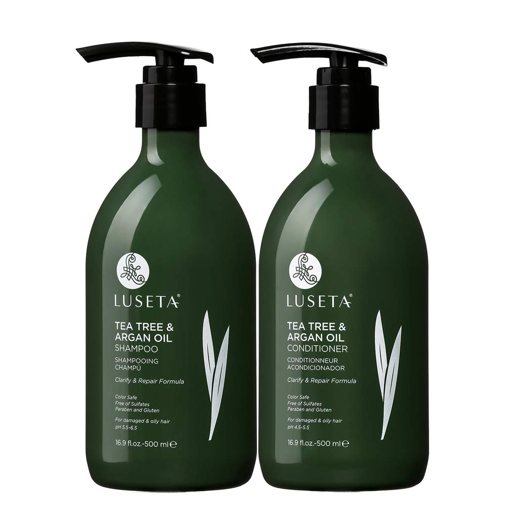 Foto 2 pulgar | Set De Champú Y Acondicionador Luseta Con Aceite De Argán De Árbol De Té, 500 Ml - Venta Internacional.