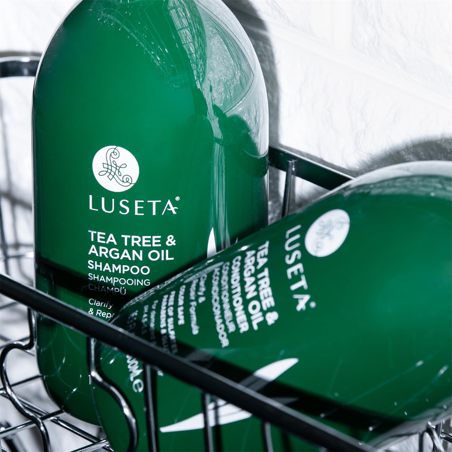 Foto 8 pulgar | Set De Champú Y Acondicionador Luseta Con Aceite De Argán De Árbol De Té, 500 Ml - Venta Internacional.