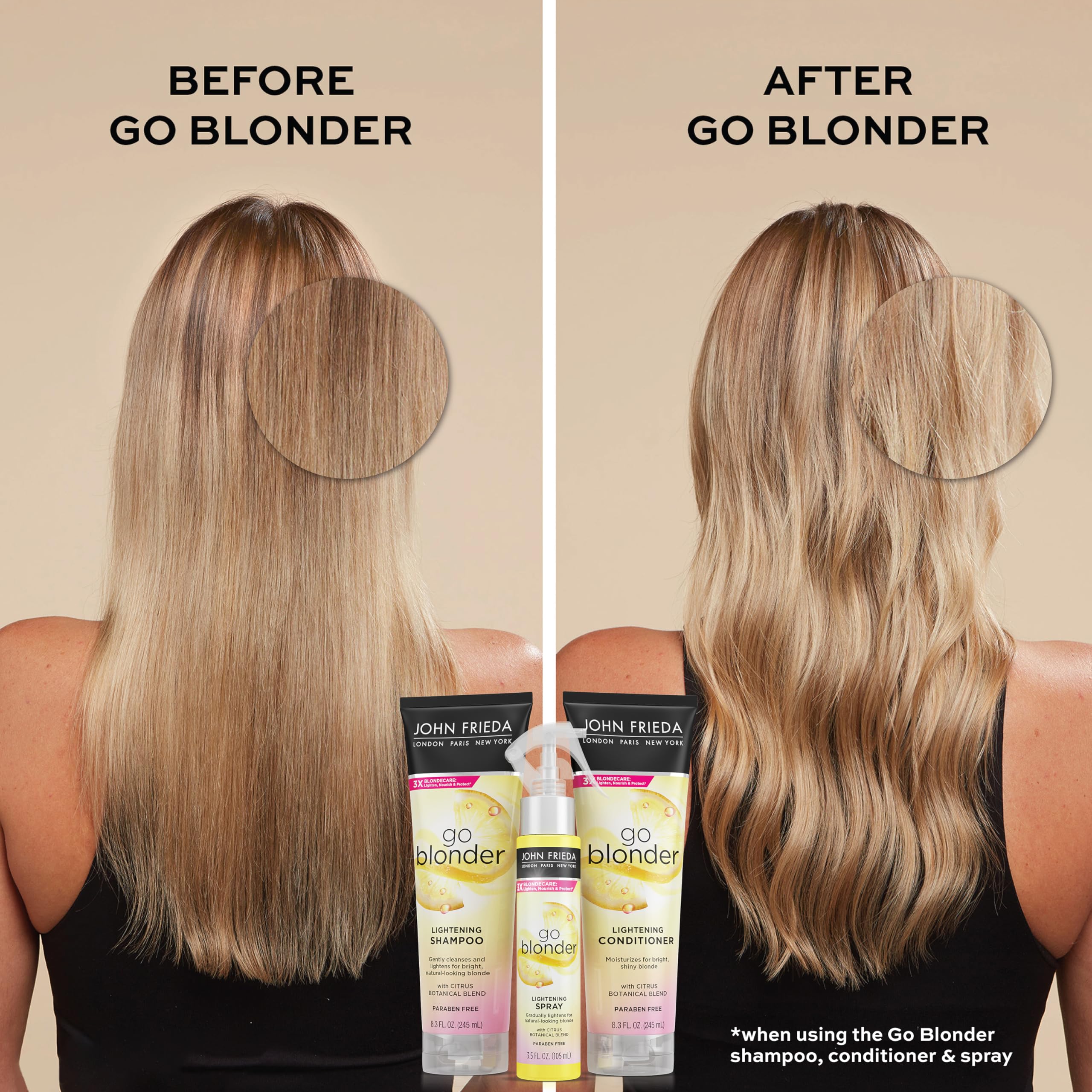 Foto 5 pulgar | Set De Champú Y Acondicionador John Frieda Sheer Blonde - Venta Internacional.