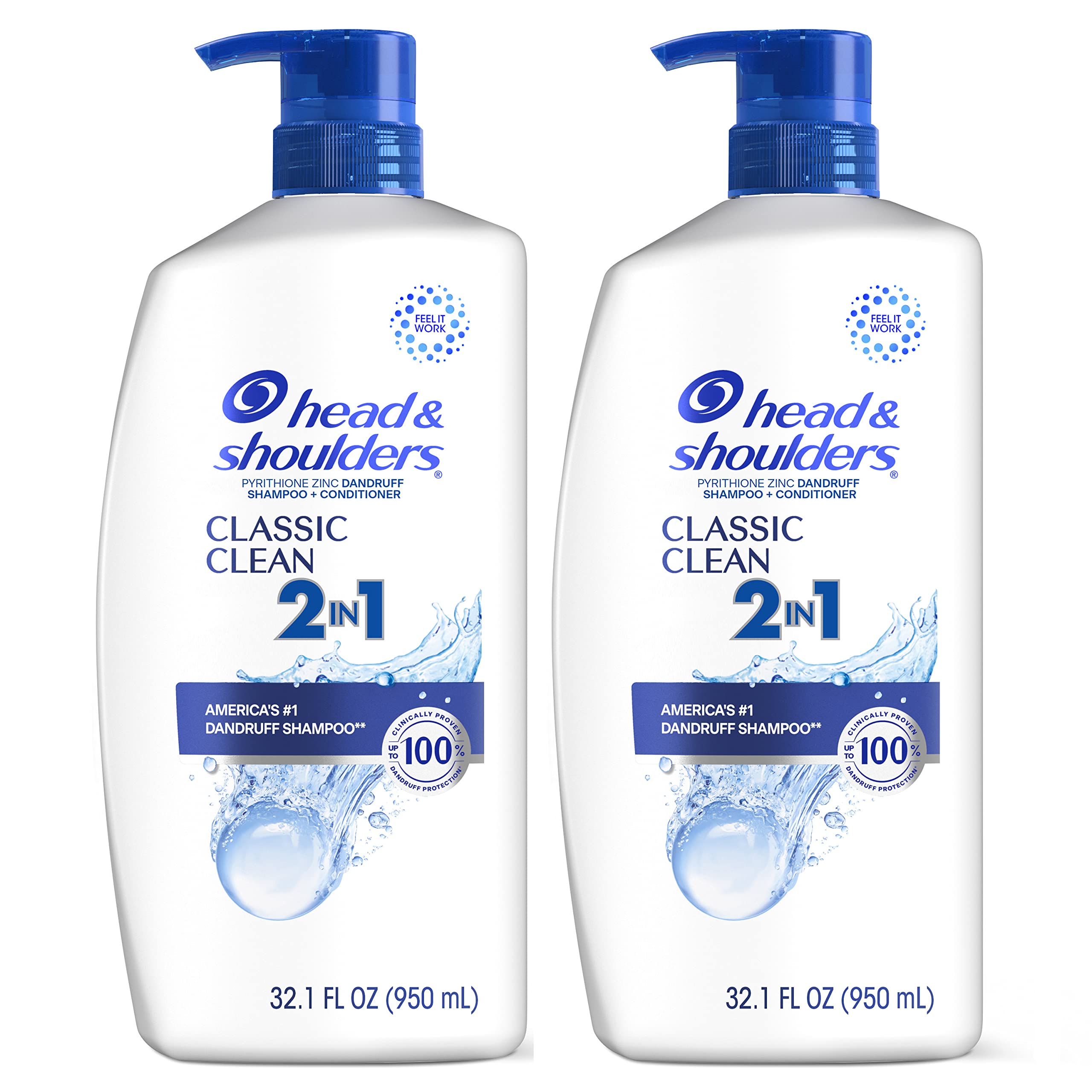 Foto 2 pulgar | Champú Y Acondicionador Head & Shoulders Classic Clean 950 Ml X2 - Venta Internacional.
