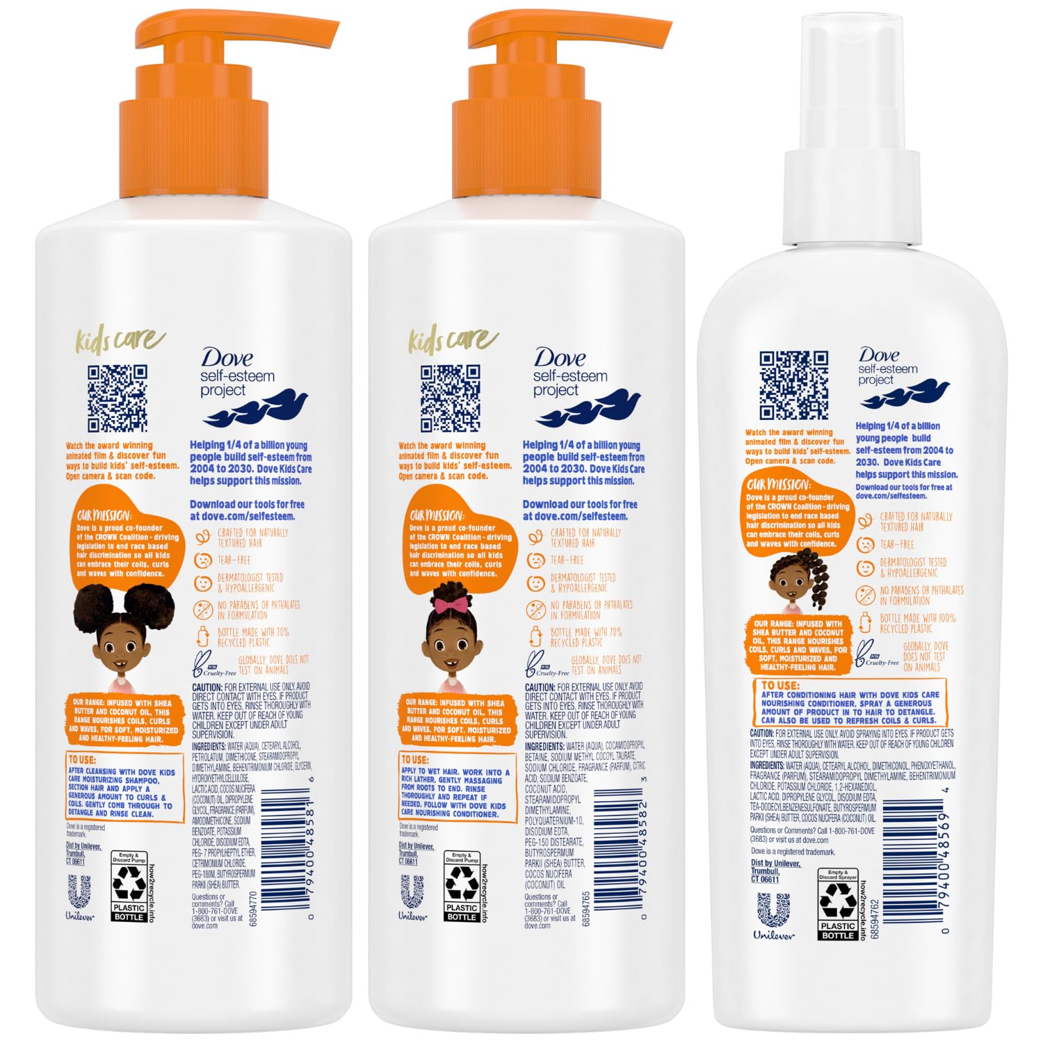 Foto 3 pulgar | Set De Champú Y Acondicionador Con Spray Desenredante Dove Kids - Venta Internacional.