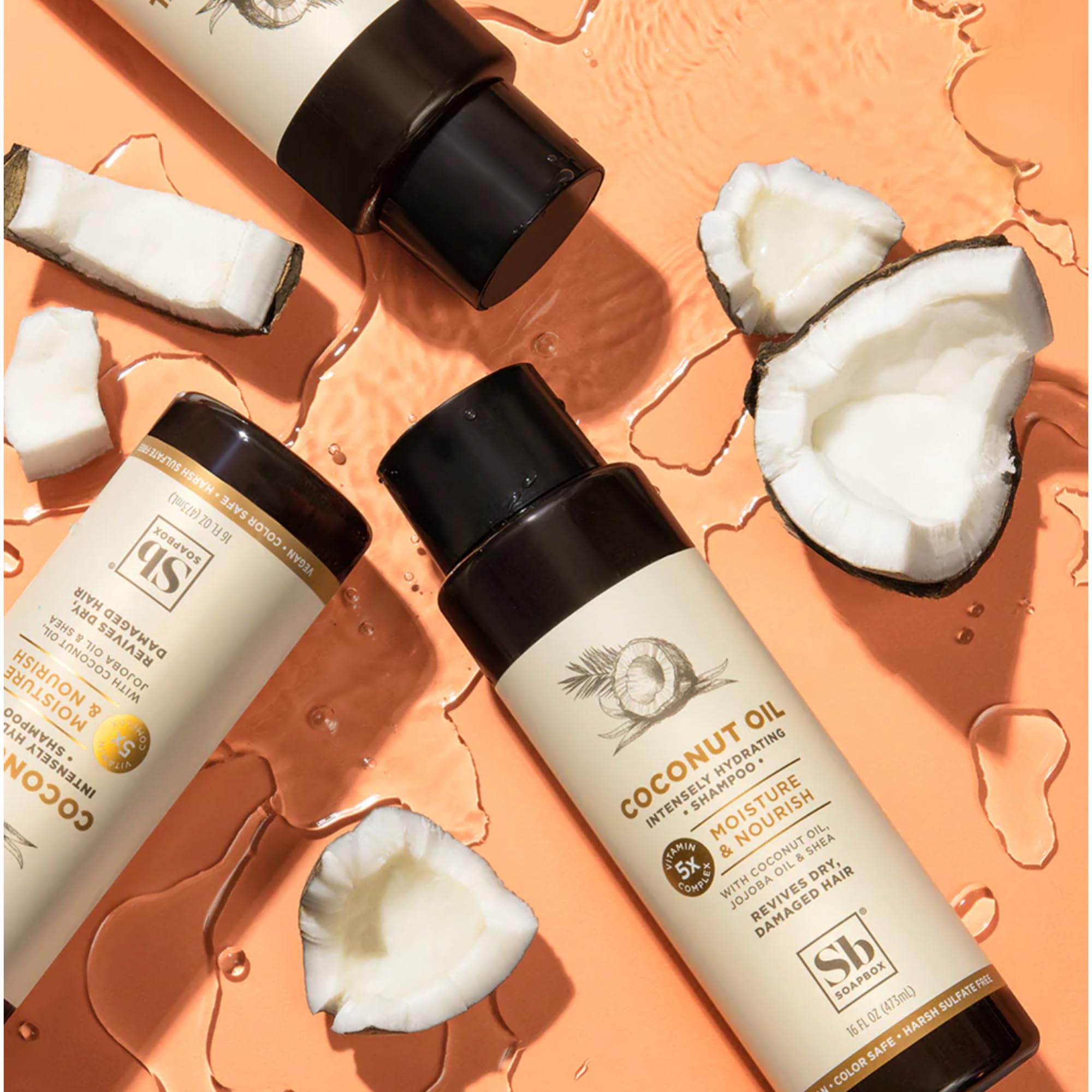 Foto 6 pulgar | Set De Champú Y Acondicionador Soapbox Con Aceite De Coco 1l (x2) - Venta Internacional.