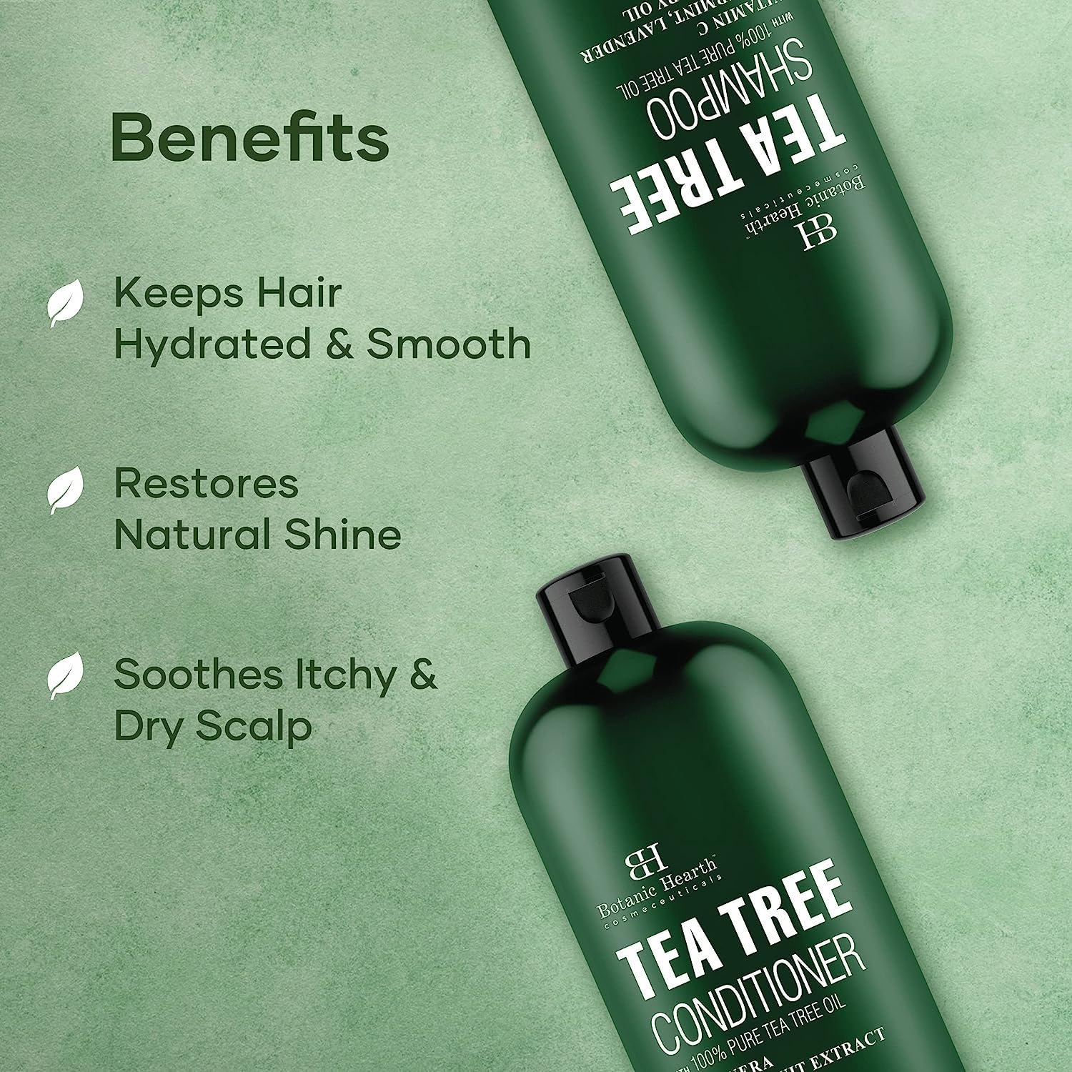 Foto 4 pulgar | Set De Champú Y Acondicionador Botanic Hearth Tea Tree Oil 480 Ml - Venta Internacional.