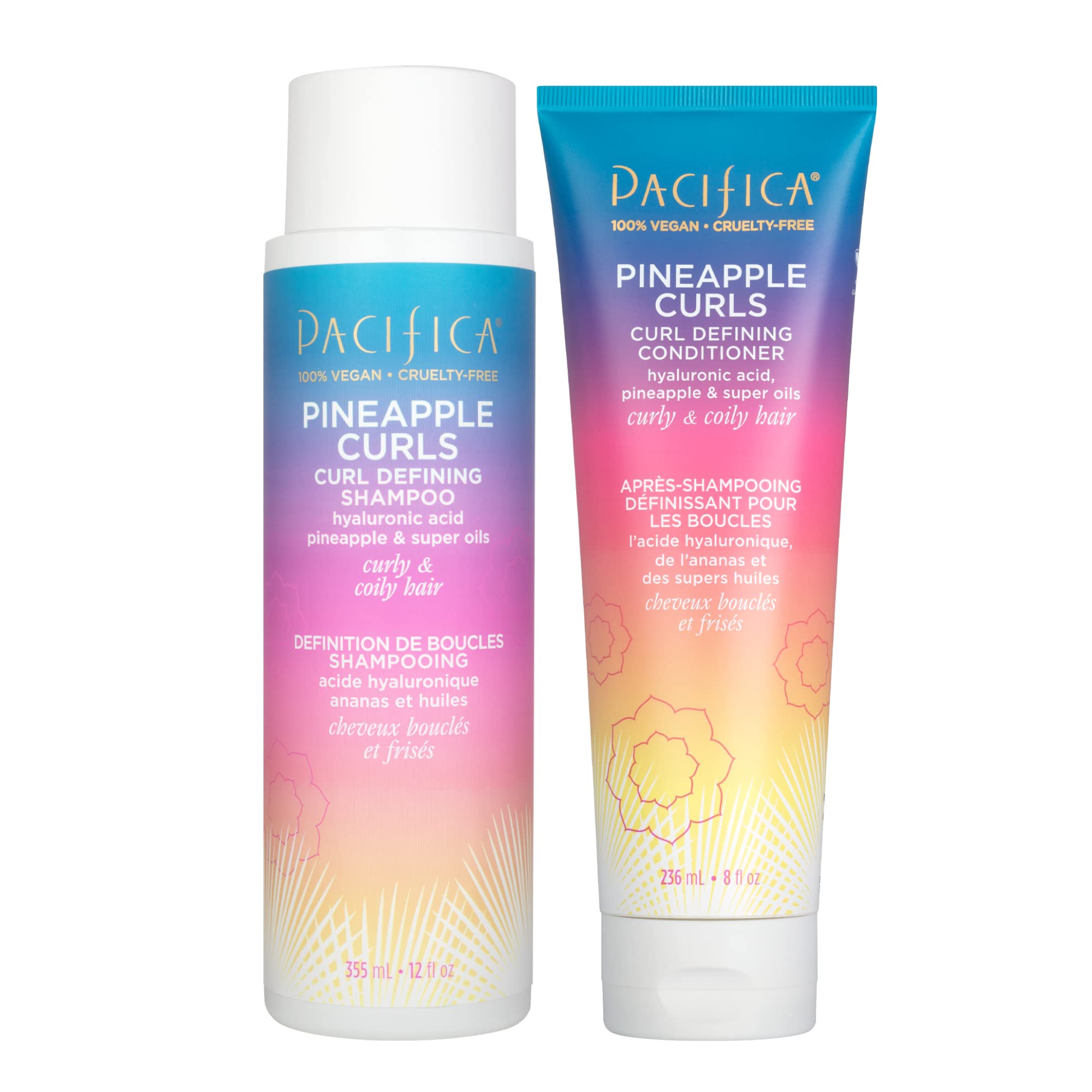 Foto 2 pulgar | Set De Champú Y Acondicionador Pacifica Pineapple Curls 360 Ml - Venta Internacional.