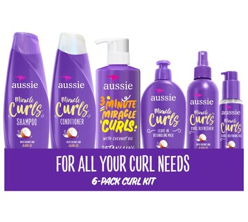 Foto 1 | Set Para El Cuidado Del Cabello Aussie Miracle Curls, Champú Y Acondicionador +4 - Venta Internacional.