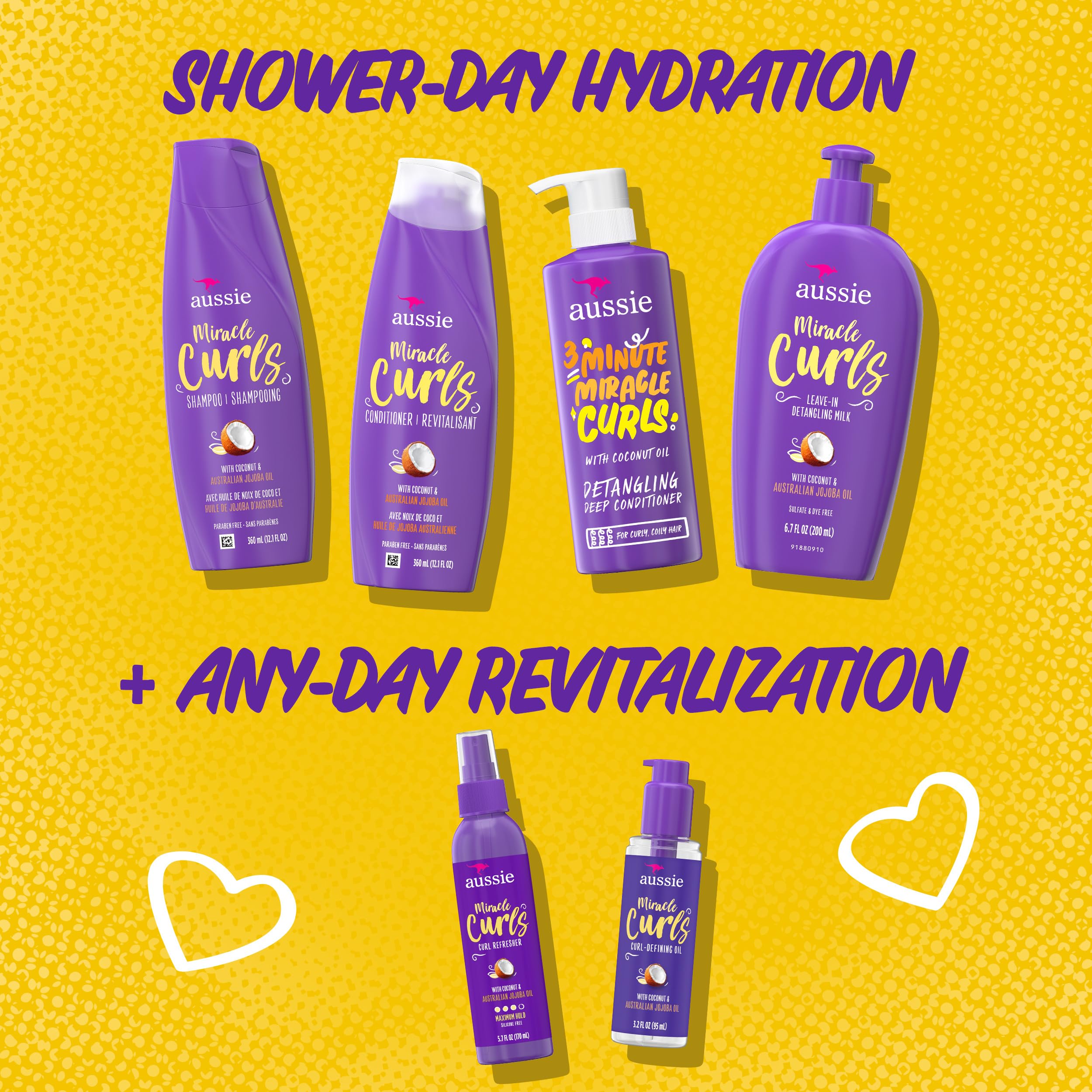 Foto 5 pulgar | Set Para El Cuidado Del Cabello Aussie Miracle Curls, Champú Y Acondicionador +4 - Venta Internacional.