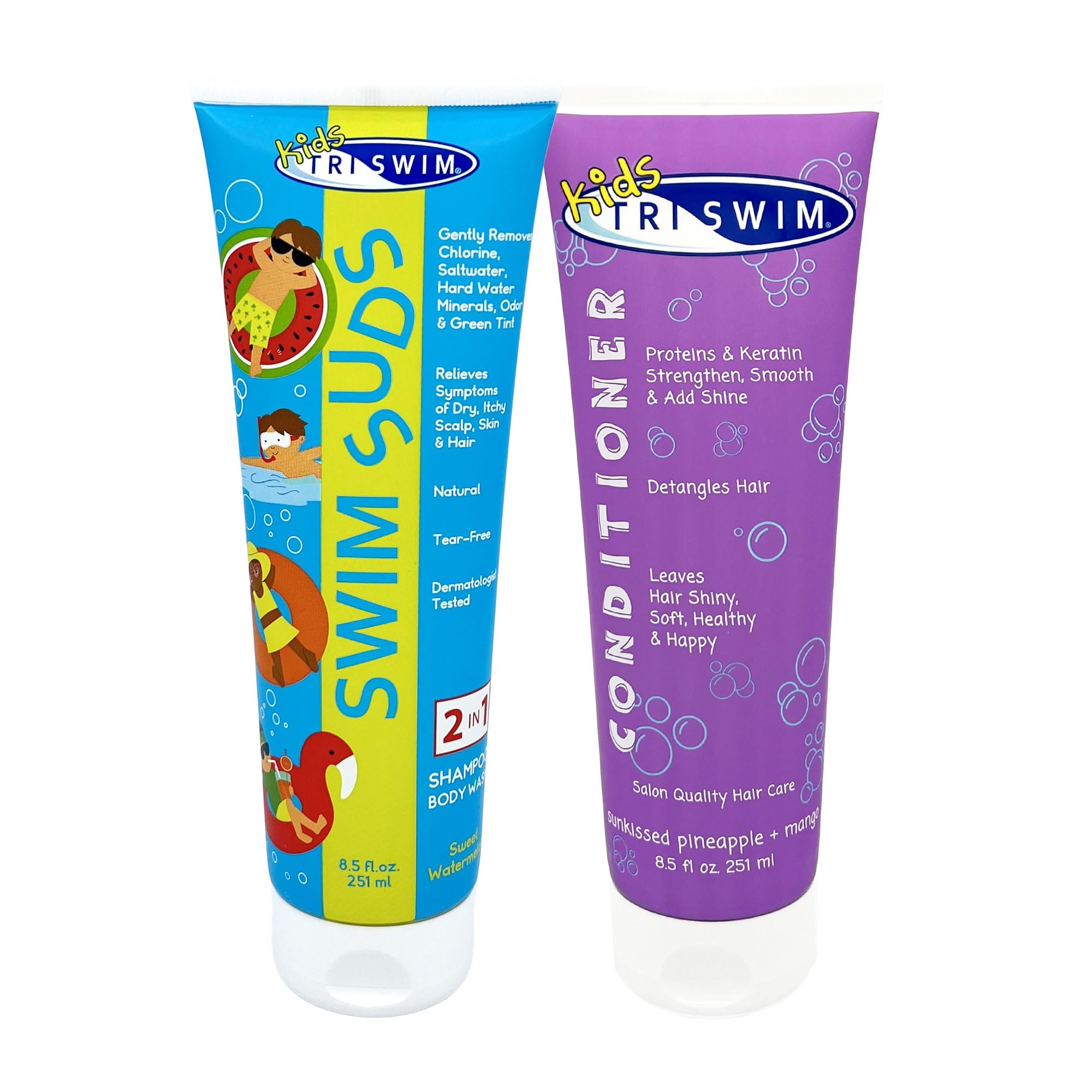 Foto 2 pulgar | Set De Espuma Y Acondicionador Swim, Champú 2 En 1, 250 Ml, Triswim - Venta Internacional.