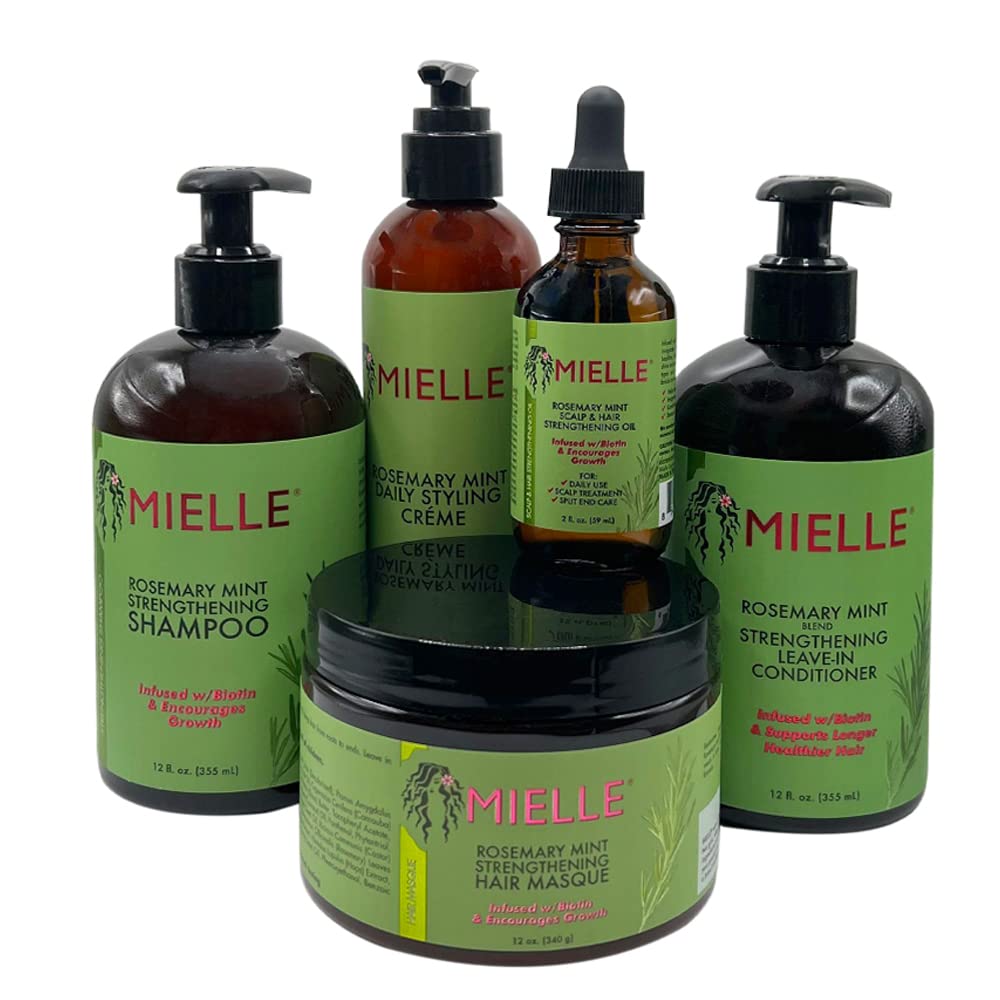 Foto 2 pulgar | Set De Productos Para El Cabello Mielle Rosemary Mint Con Biotina, 5 Unidades - Venta Internacional.