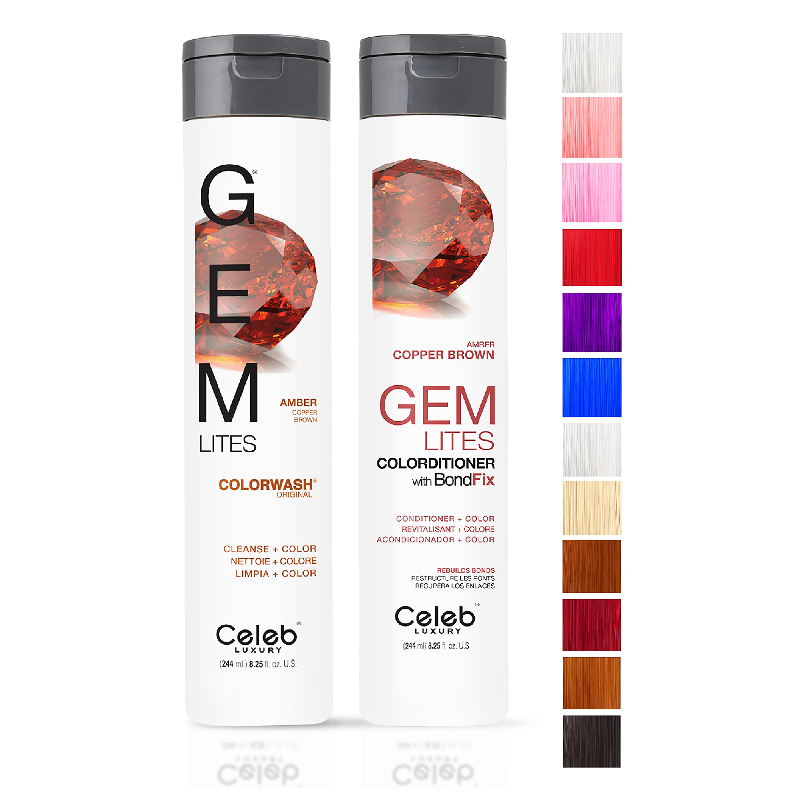 Foto 1 | Set De Champú Y Acondicionador Celeb Luxury Gem Lites Amber - Venta Internacional.
