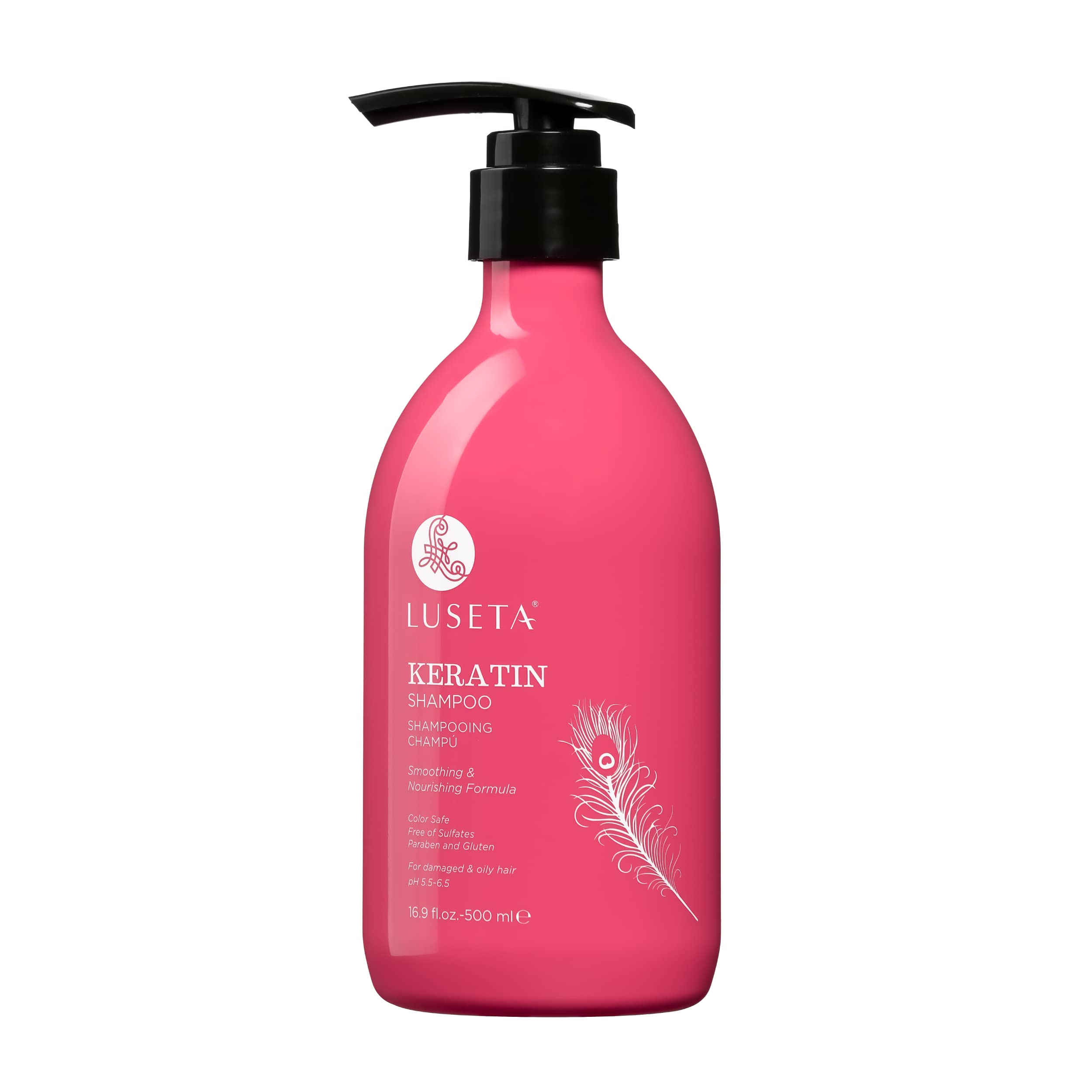 Foto 2 pulgar | Champú Luseta Keratin Para Cabello Seco Y Dañado, 500 Ml, Teñido - Venta Internacional.