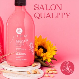 Foto 3 | Champú Luseta Keratin Para Cabello Seco Y Dañado, 500 Ml, Teñido - Venta Internacional.
