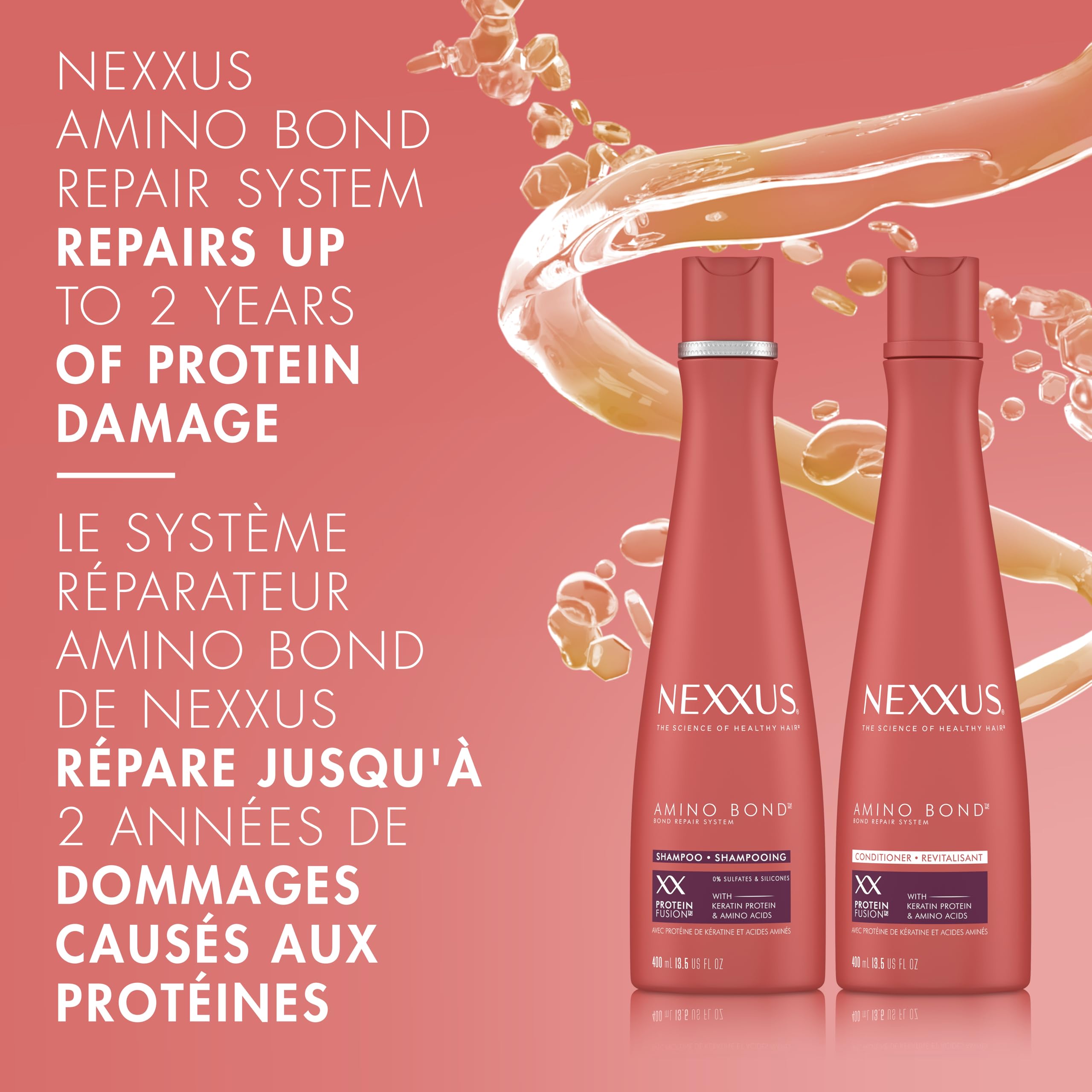 Foto 5 pulgar | Champú, Acondicionador Y Tratamiento Reparador Nexxus Bond Repair Para El Cuidado Del Cabello - Venta Internacional.