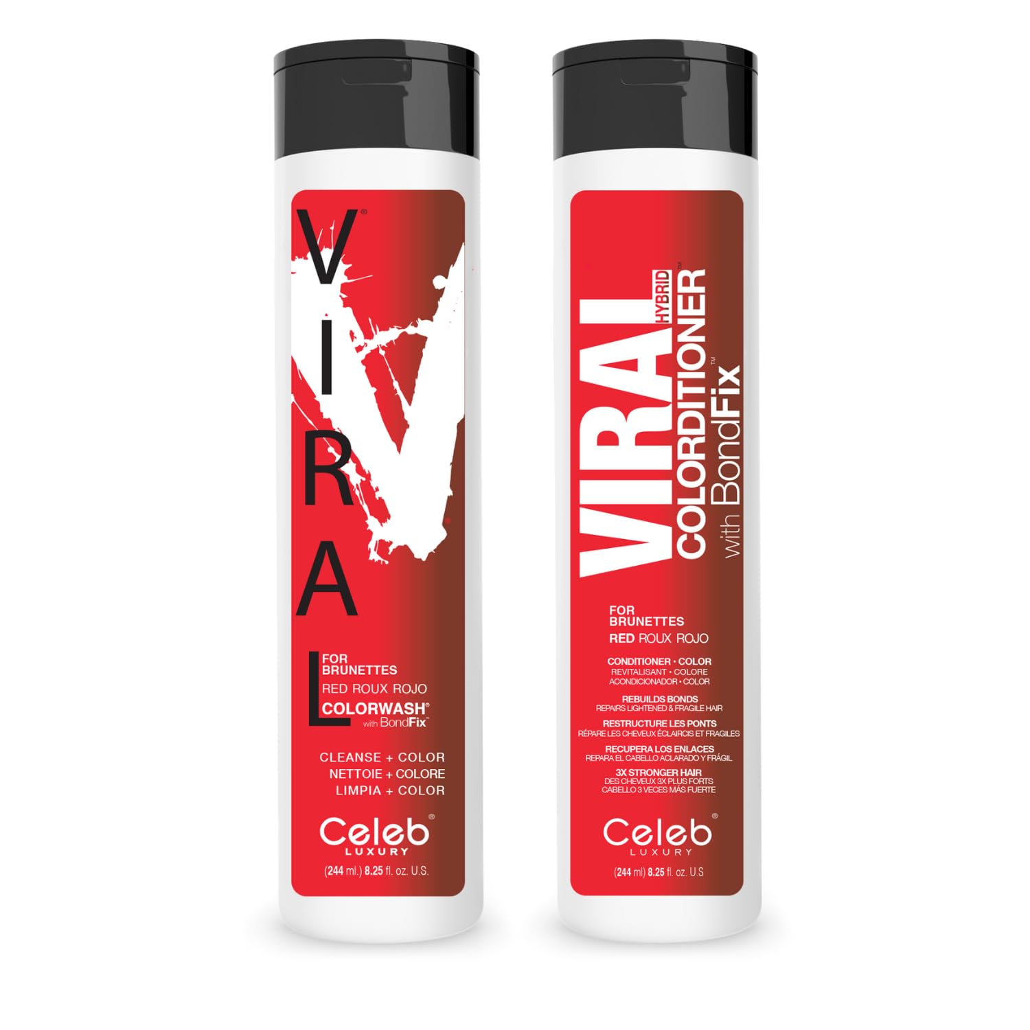 Set De Tintes Para Cabello Celeb Luxury Red Color Depositing Para Morenas - Venta Internacional.