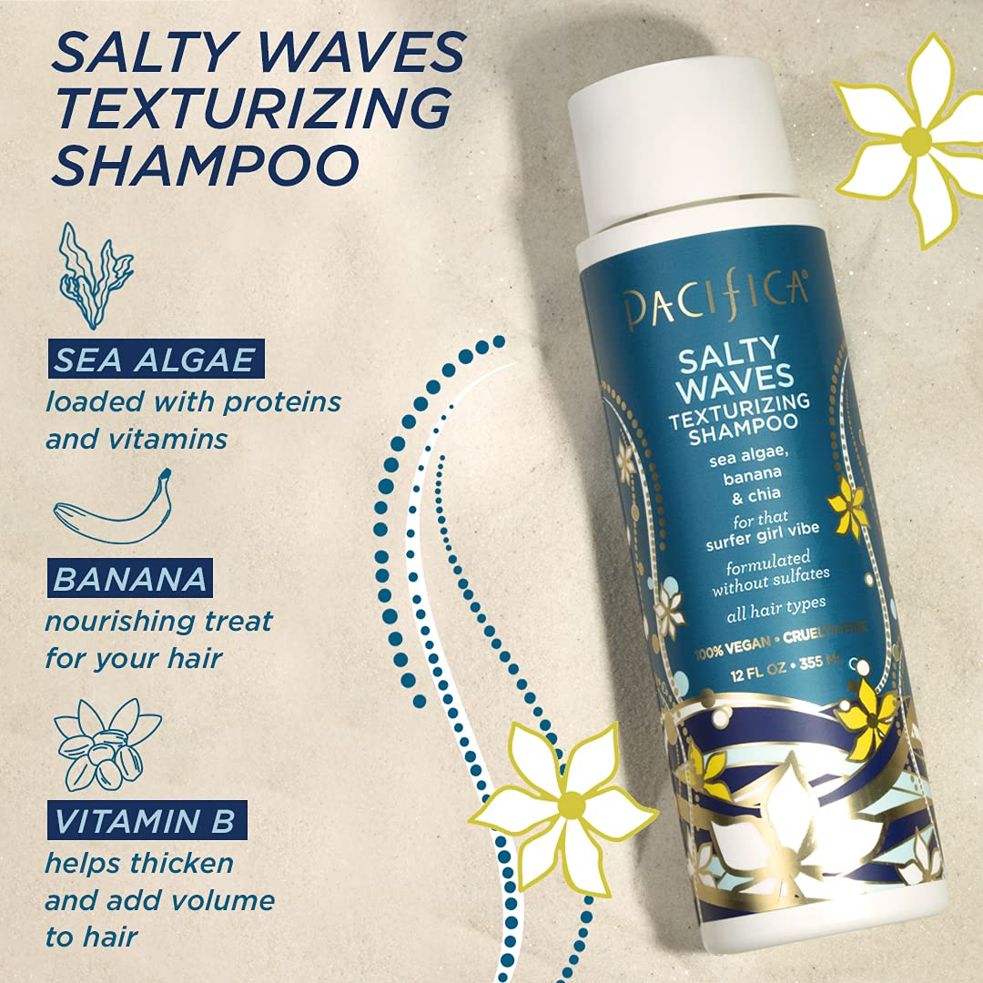 Foto 4 pulgar | Champú Pacifica Beauty Salty Waves, Texturizante E Hidratante - Venta Internacional.