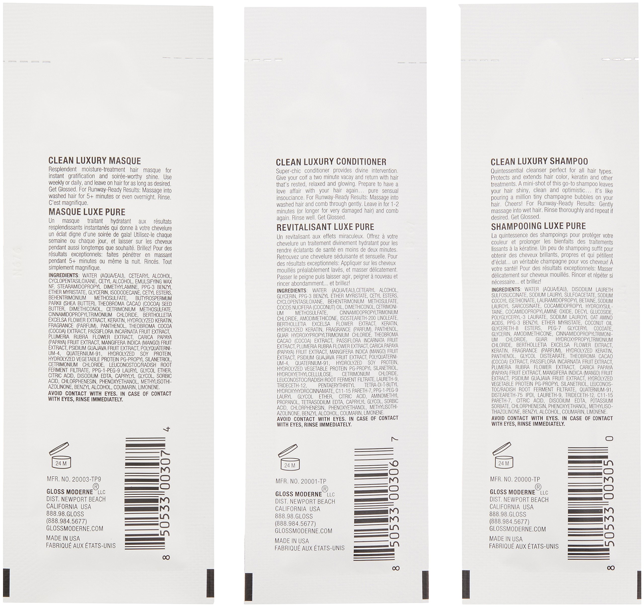 Foto 3 | Set De Cuidado Del Cabello Gloss Moderne Clean Luxury Champú Y Acondicionador - Venta Internacional.