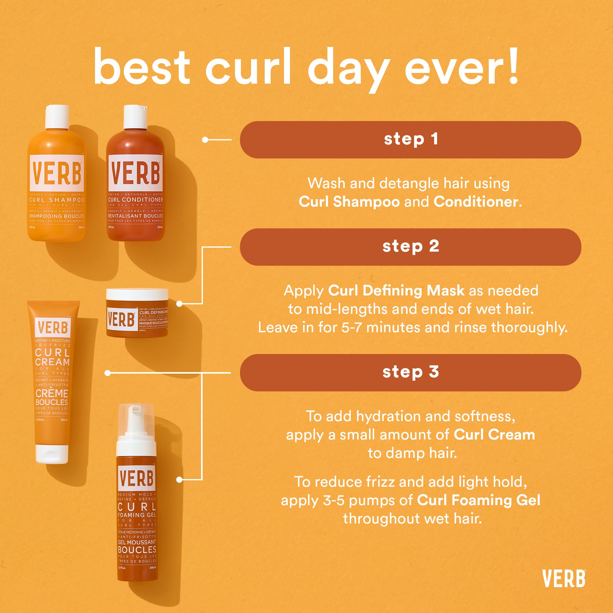 Foto 2 | Champú Y Acondicionador Duo Verb Curl Mild 355 Ml Vegan - Venta Internacional.
