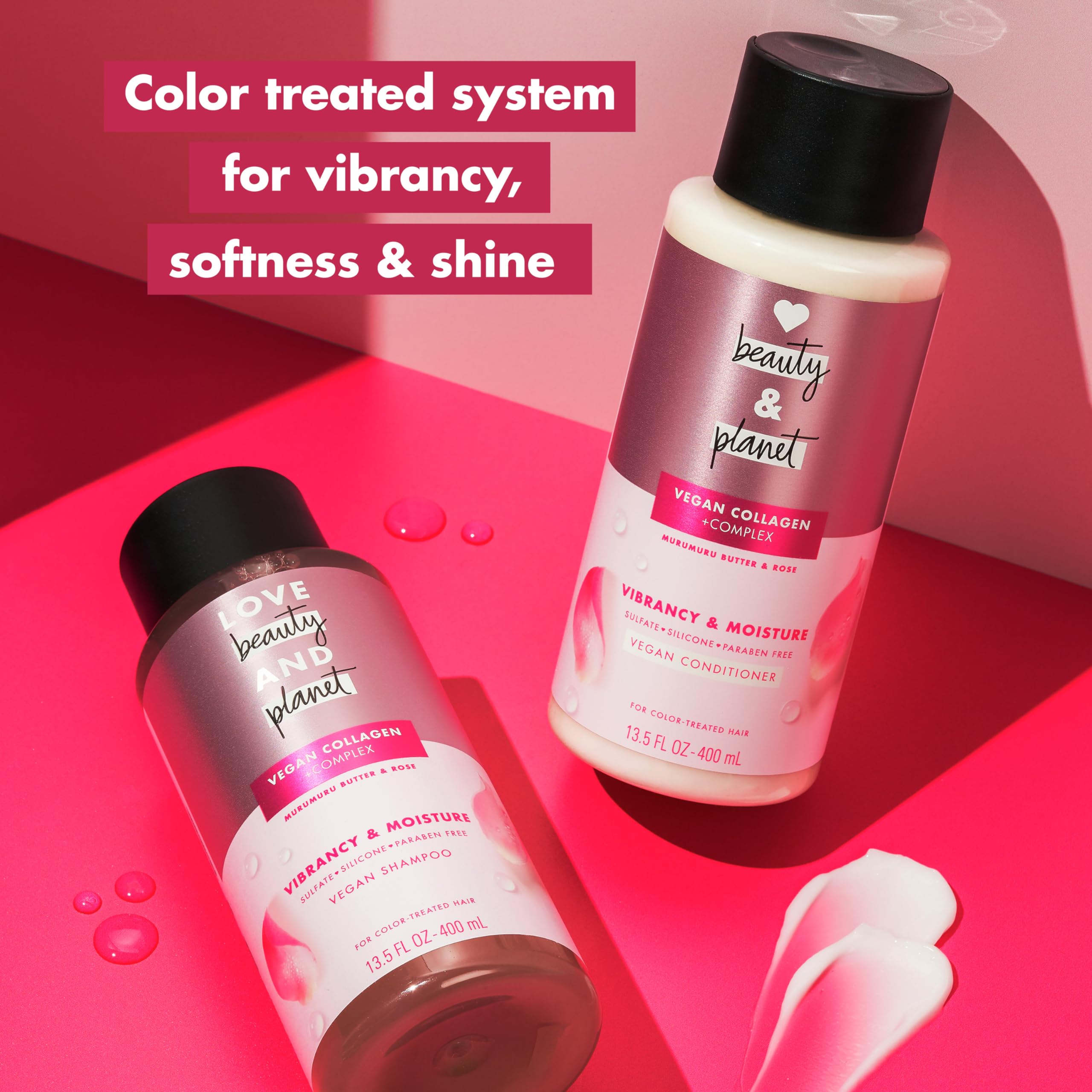 Foto 5 pulgar | Champú Y Acondicionador Love Beauty And Planet Murumuru Butter & Rose 400 Ml - Venta Internacional.