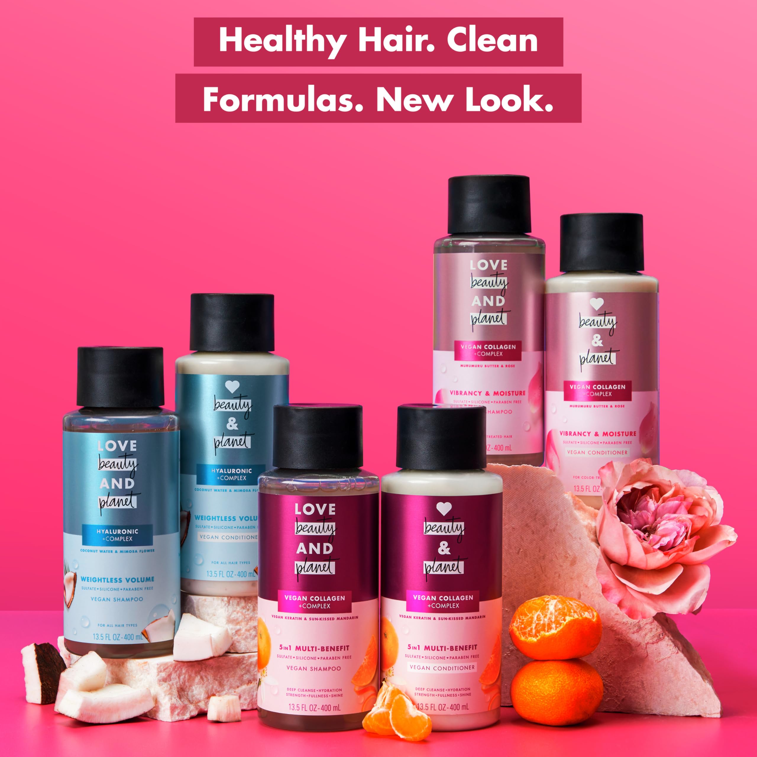 Foto 6 pulgar | Champú Y Acondicionador Love Beauty And Planet Murumuru Butter & Rose 400 Ml - Venta Internacional.