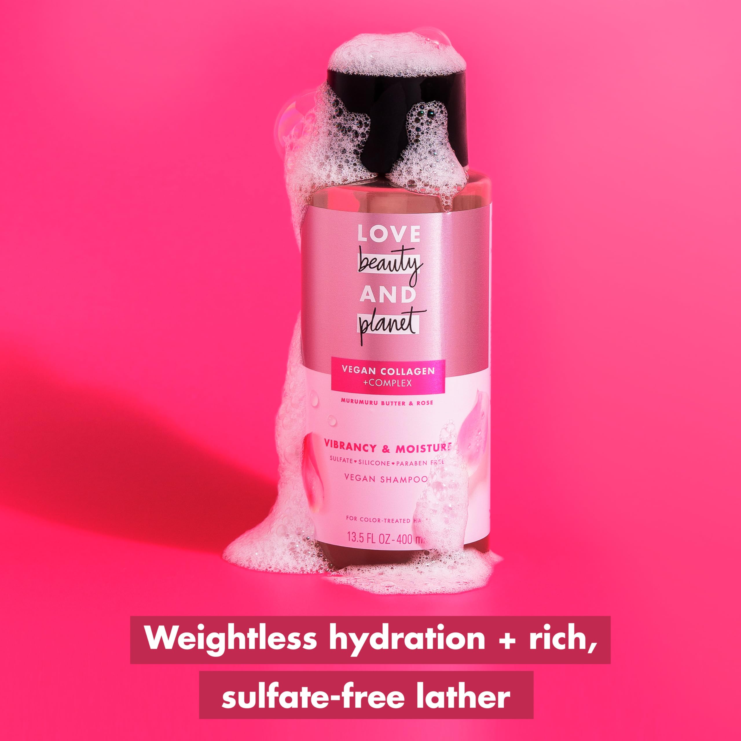 Foto 7 pulgar | Champú Y Acondicionador Love Beauty And Planet Murumuru Butter & Rose 400 Ml - Venta Internacional.