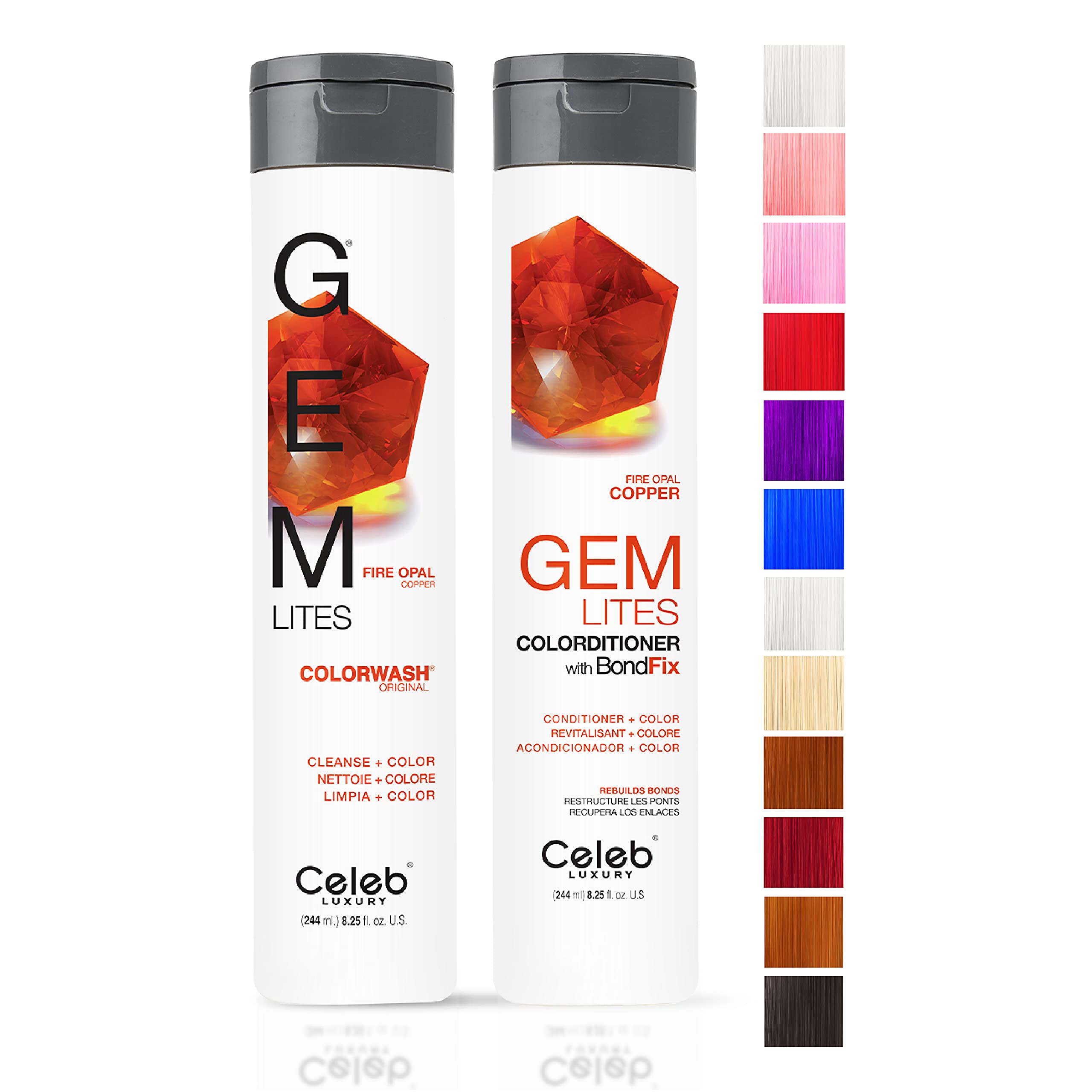Foto 1 | Champú Y Acondicionador Celeb Luxury Gem Lites Fire Opal - Venta Internacional.