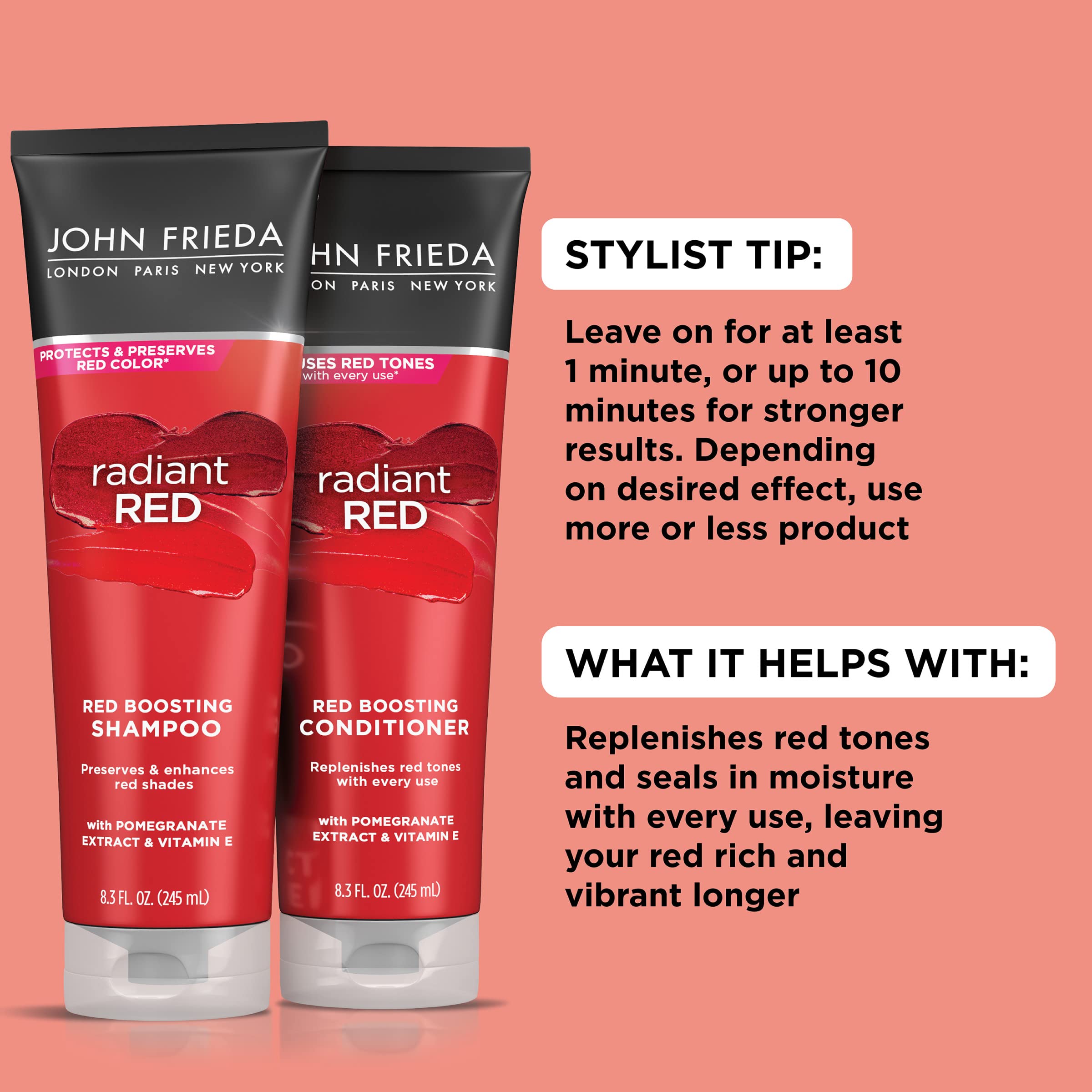 Foto 3 pulgar | Paquete De Champú Y Acondicionador John Frieda Radiant Red - Venta Internacional.