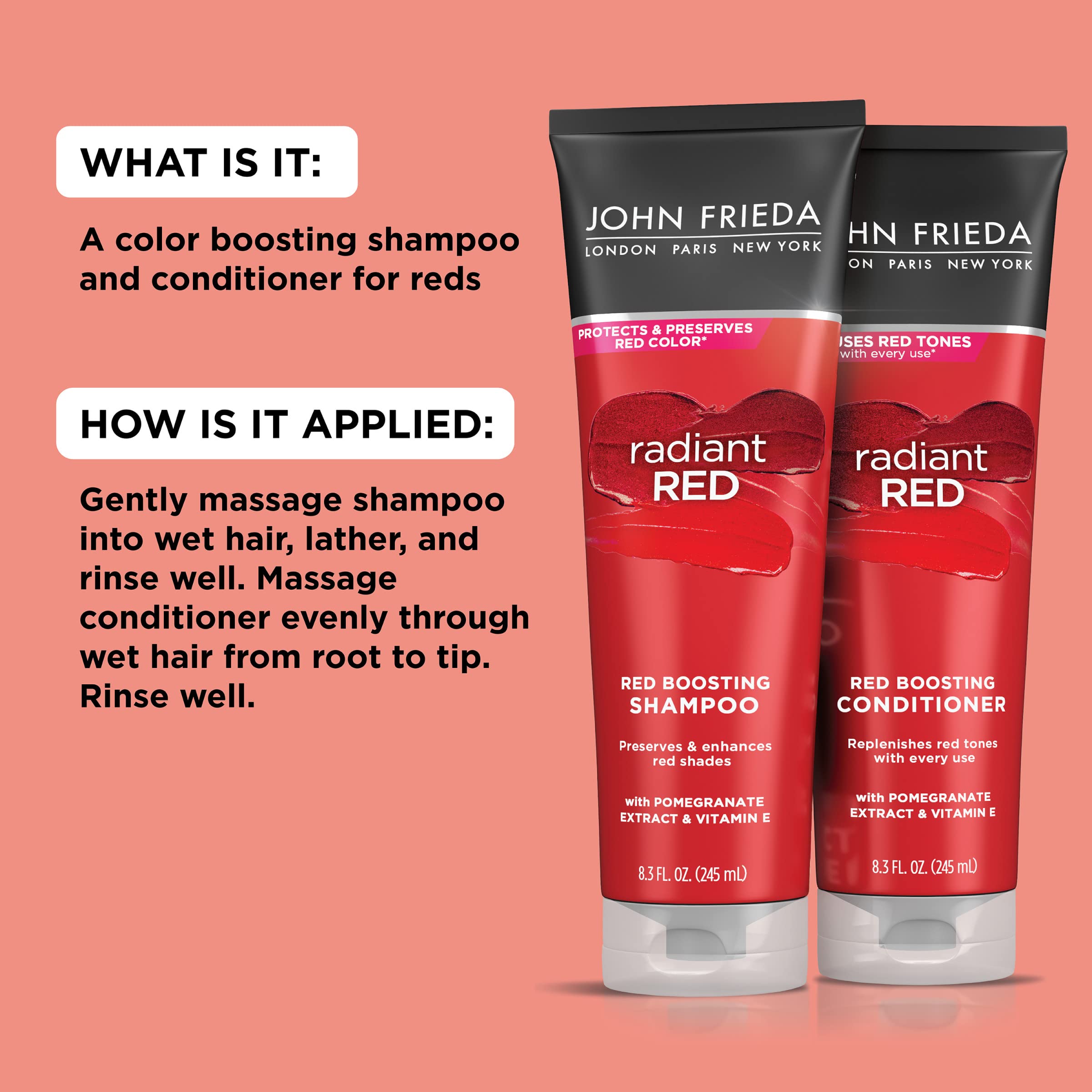 Foto 5 pulgar | Paquete De Champú Y Acondicionador John Frieda Radiant Red - Venta Internacional.
