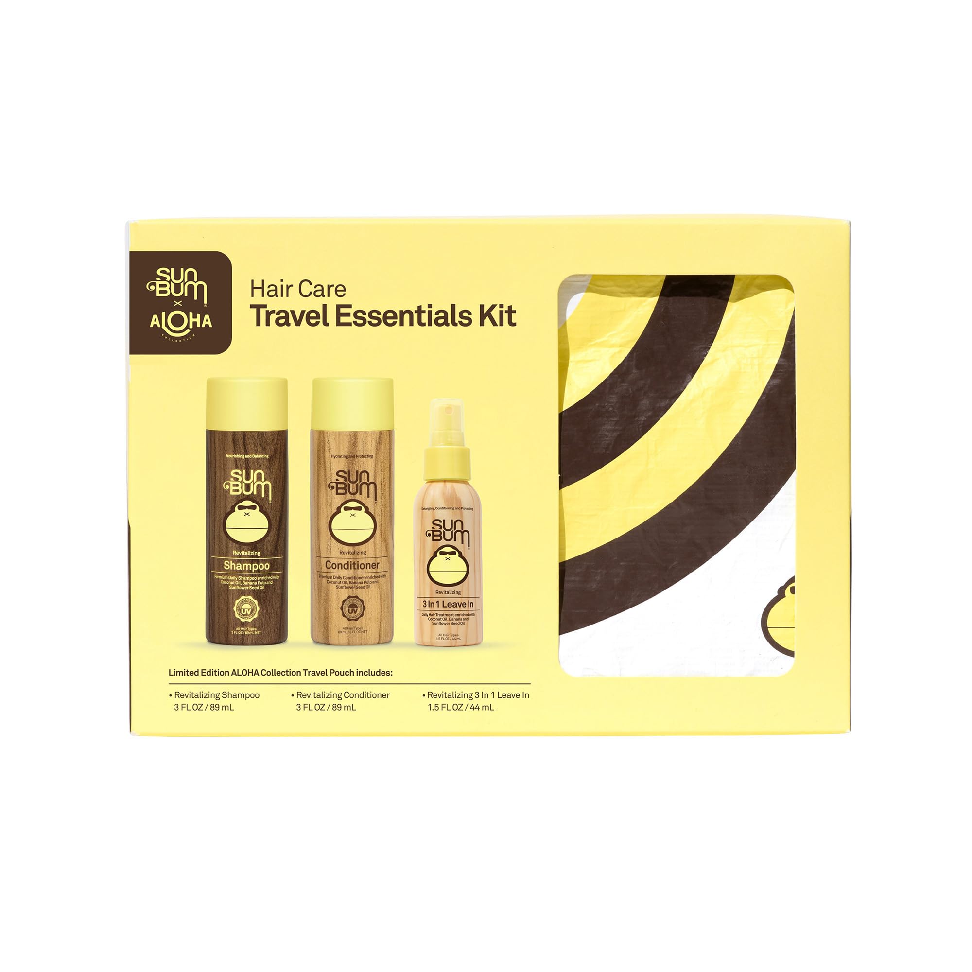 Foto 2 pulgar | Kit Esencial De Viaje Para El Cuidado Del Cabello Sun Bum Revitalizing - Venta Internacional.