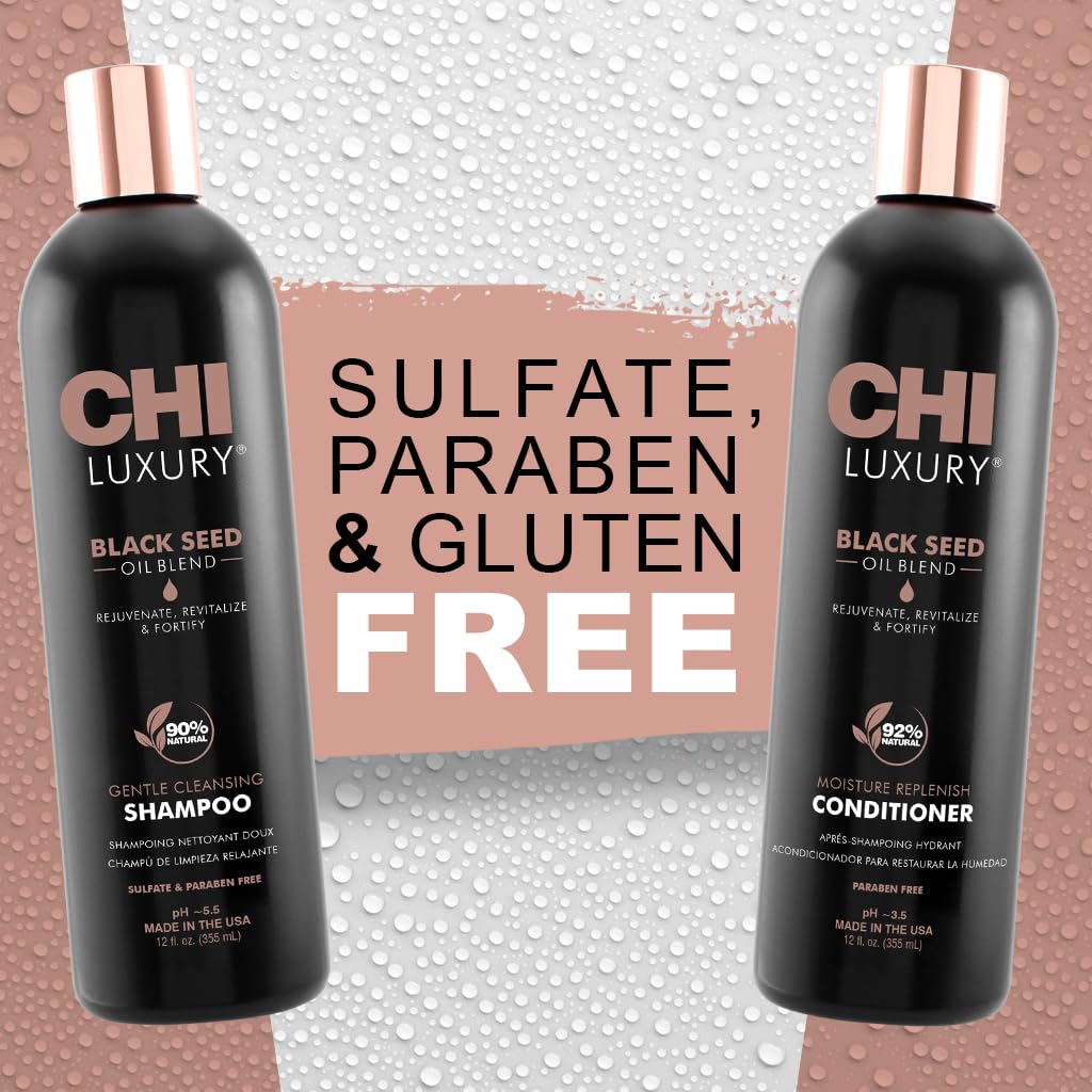 Foto 7 pulgar | Champú Y Acondicionador Chi Luxury Black Seed Oil 355 Ml (paquete De 2) - Venta Internacional.