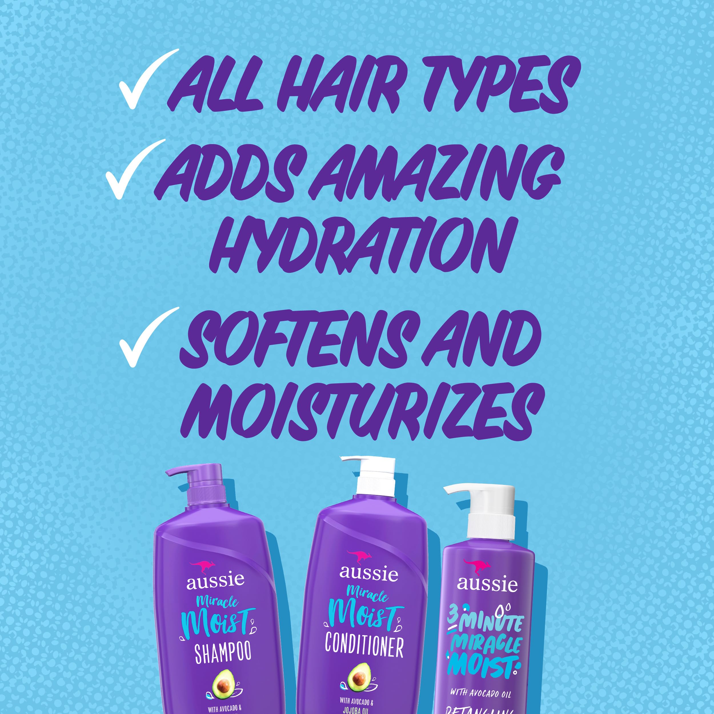 Foto 3 pulgar | Set De Champú Y Acondicionador Aussie Miracle Moist 2l - Venta Internacional.