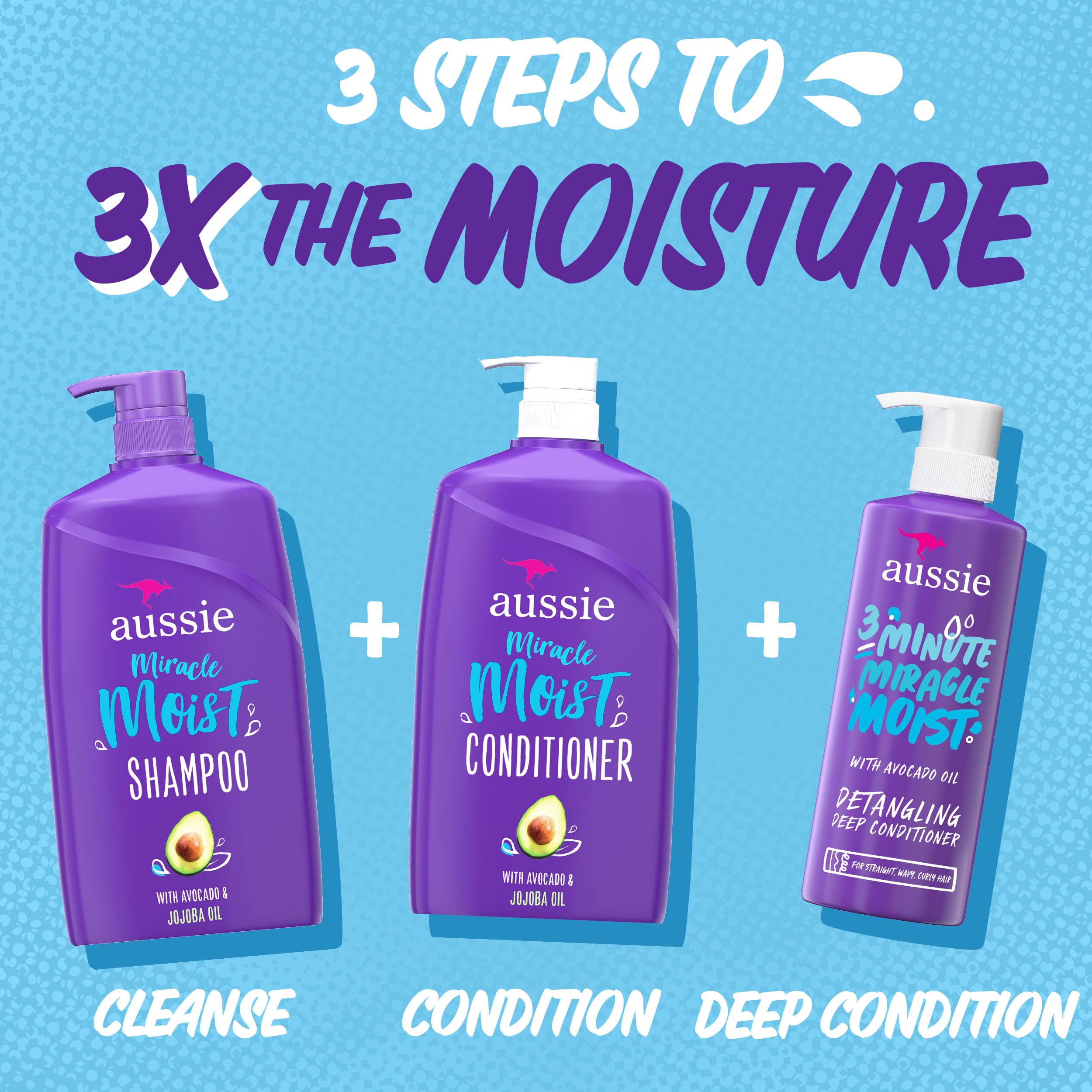 Foto 8 pulgar | Set De Champú Y Acondicionador Aussie Miracle Moist 2l - Venta Internacional.