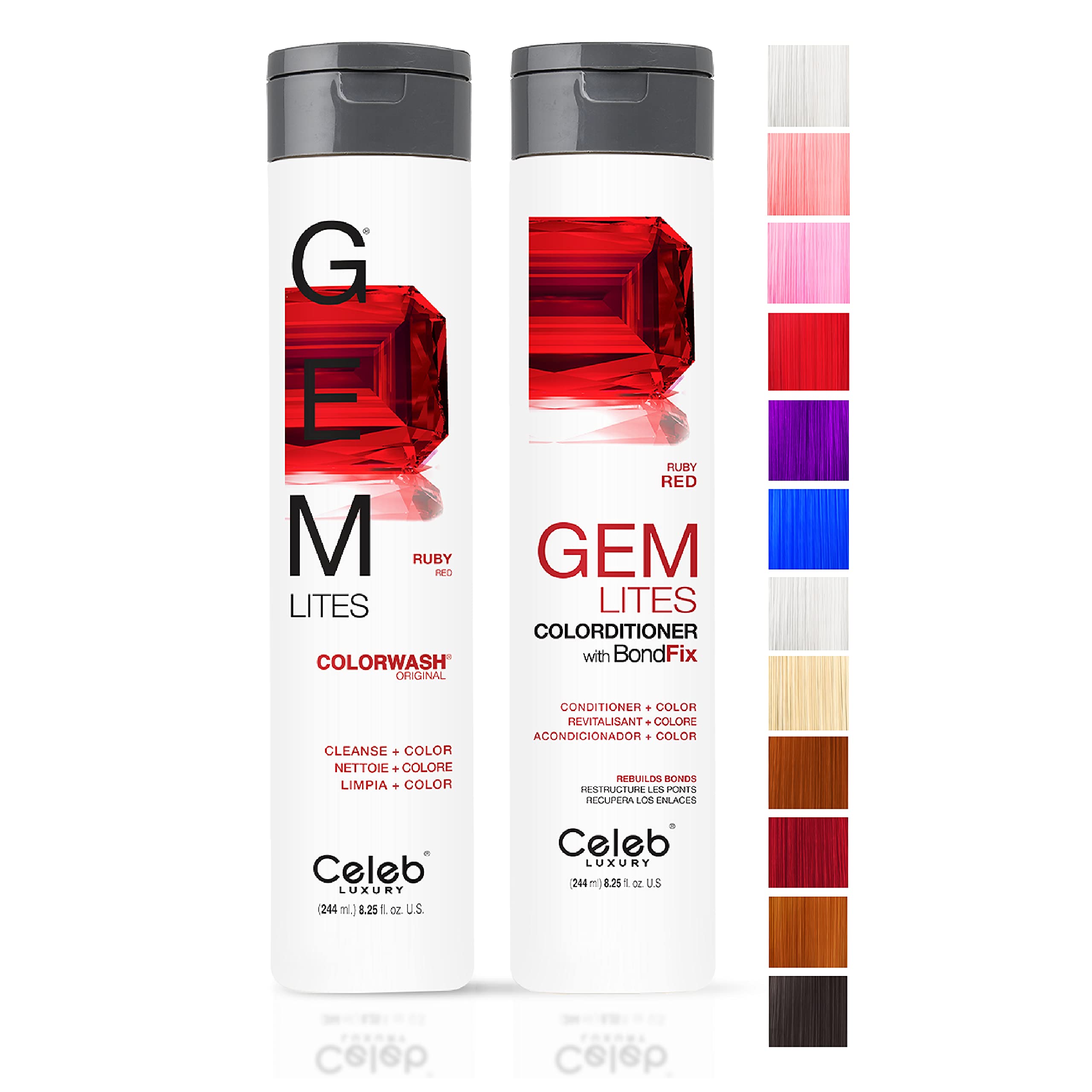 Foto 1 | Champú Y Acondicionador Celeb Luxury Gem Lites Ruby Red - Venta Internacional.