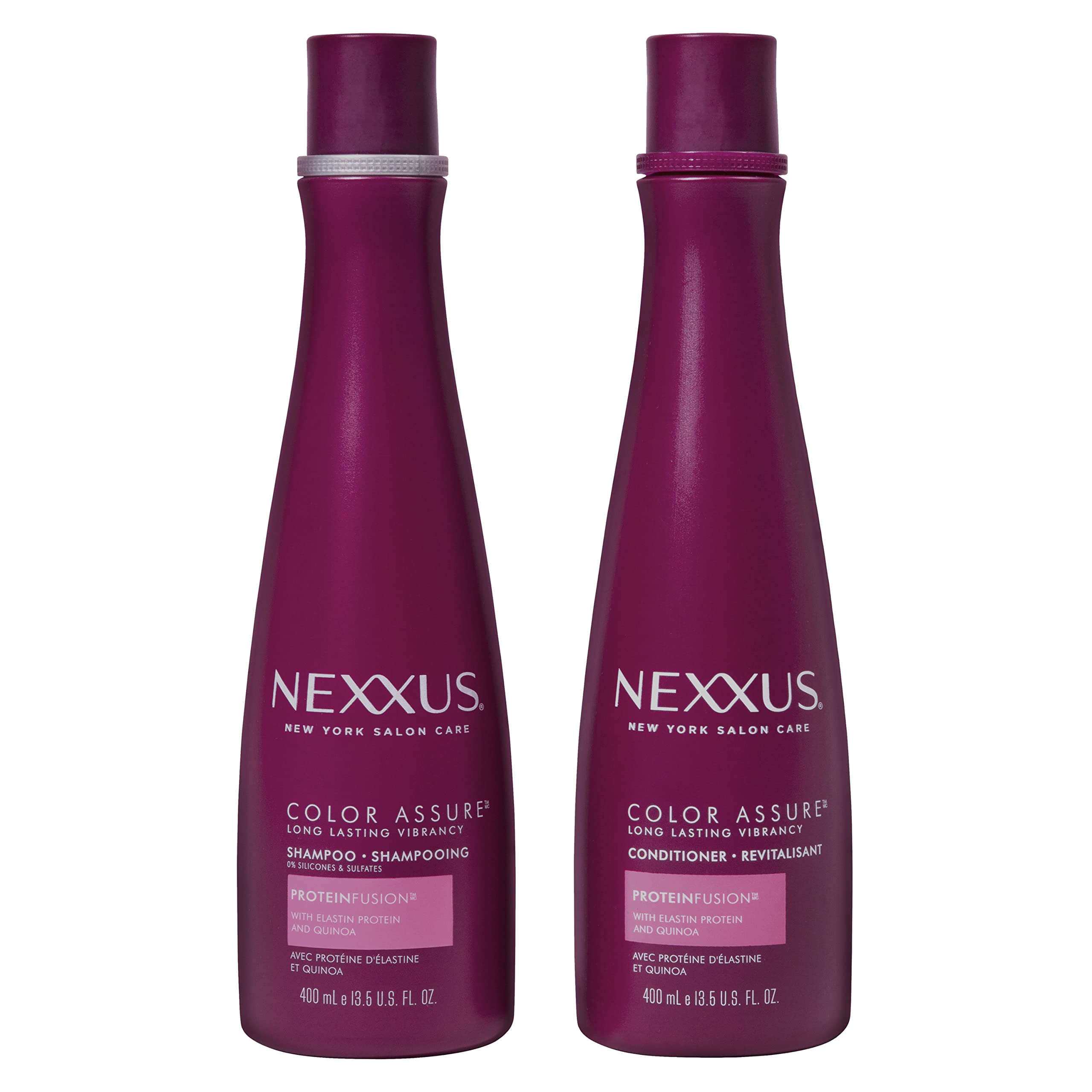 Set De Champú Y Acondicionador Nexxus Color Assure, 400 Ml, Paquete De 2 - Venta Internacional.