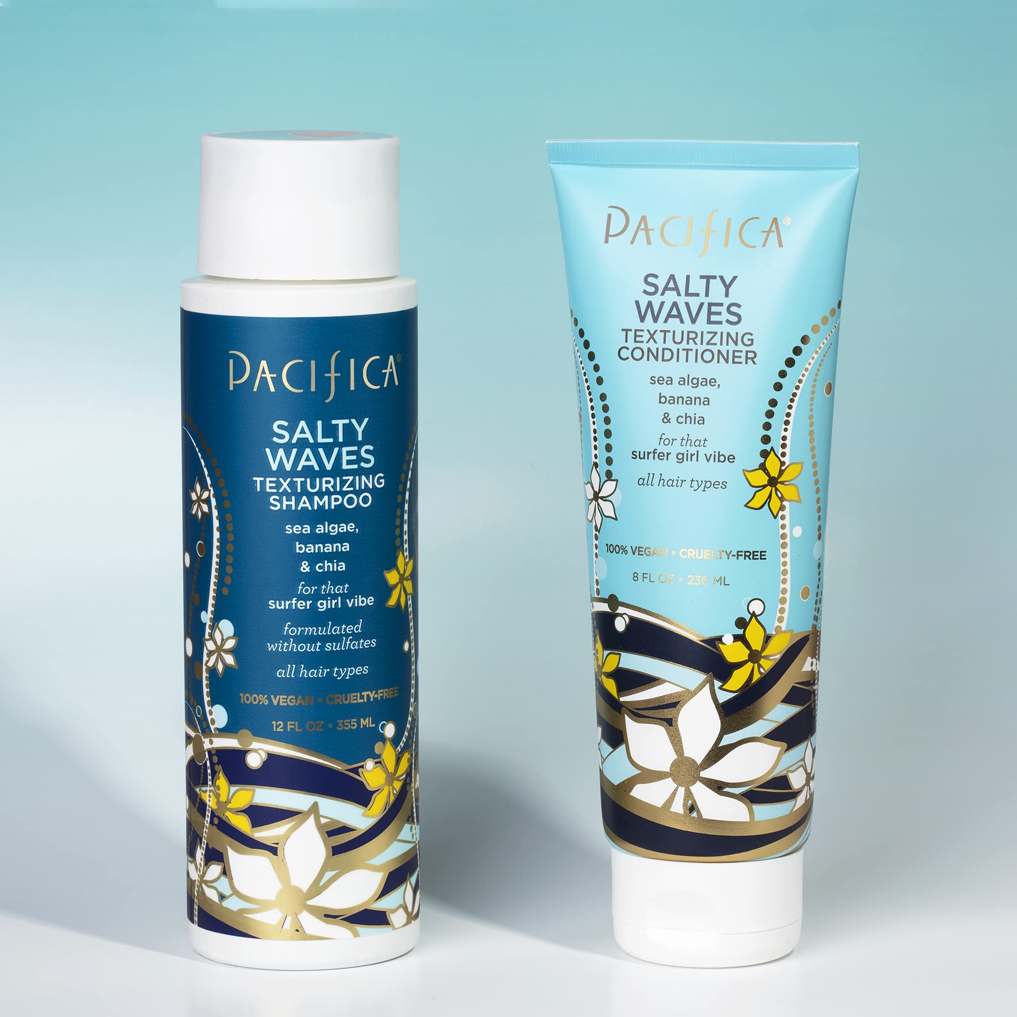 Foto 3 pulgar | Champú Y Acondicionador Pacifica Salty Waves Texturizing - Venta Internacional.