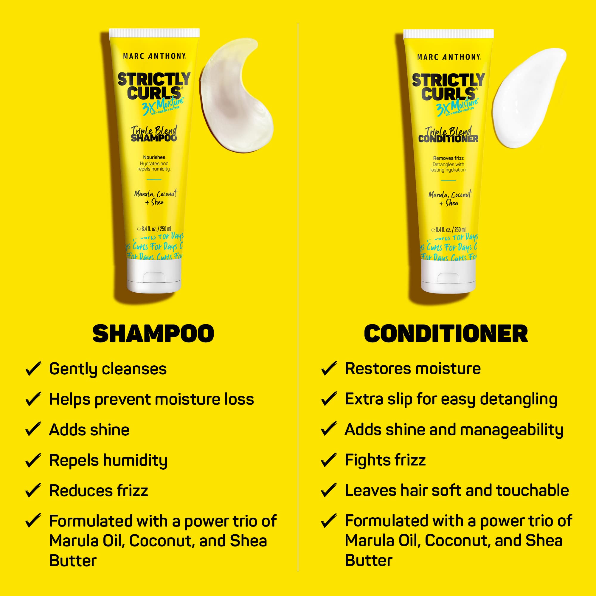 Foto 4 pulgar | Set De Champú Y Acondicionador Marc Anthony Strictly Curls 3x Moisture - Venta Internacional.