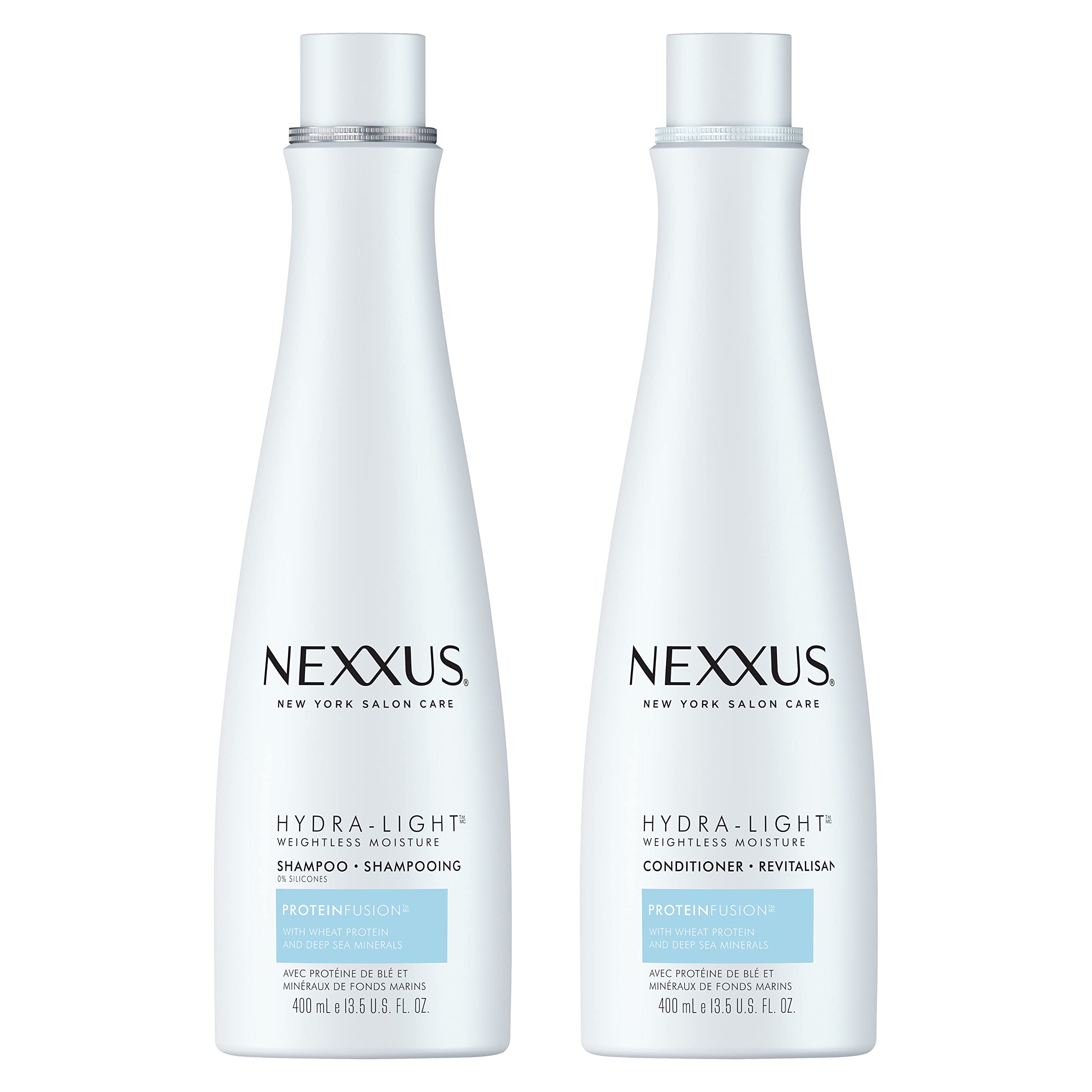 Set De Champú Y Acondicionador Nexxus Hydralight 400 Ml Para Cabello Graso - Venta Internacional.