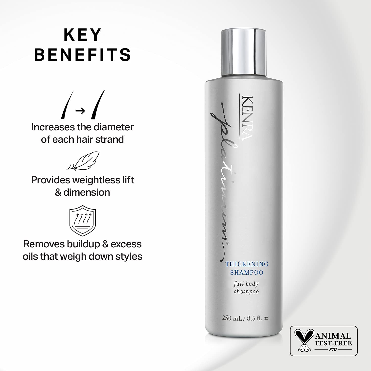 Foto 4 pulgar | Champú Kenra Platinum Thickening 931 Ml Nutre & Shine - Venta Internacional.