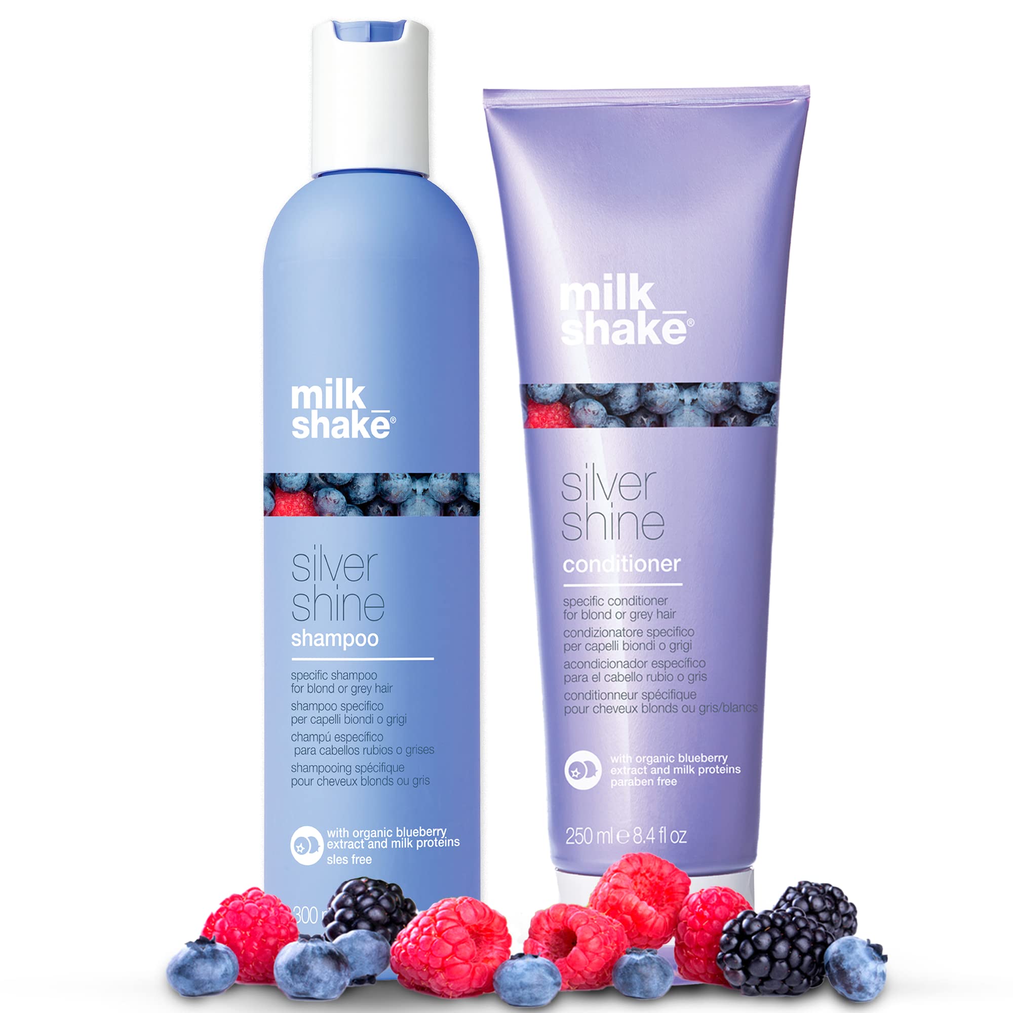 Foto 2 pulgar | Set De Champú Y Acondicionador Milk_shake Silver Shine Purple - Venta Internacional.
