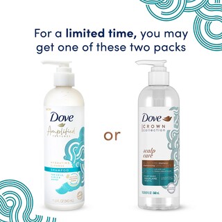 Foto 3 | Set Para El Cuidado Del Cabello Dove Amplified Textures, Champú Y Acondicionador - Venta Internacional.