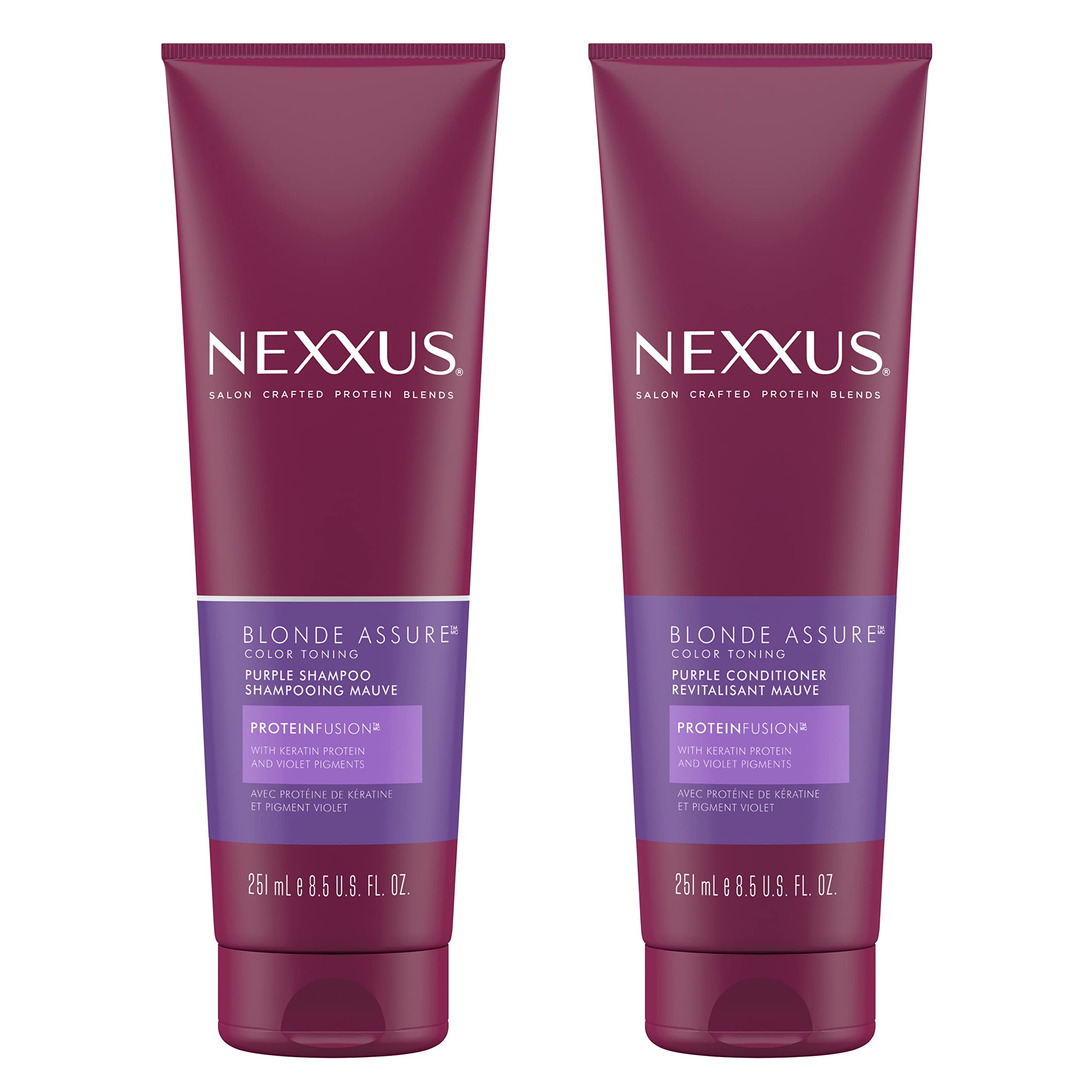 Foto 2 pulgar | Combo De Champú Y Acondicionador Nexxus Blonde Purple 400 Ml - Venta Internacional.