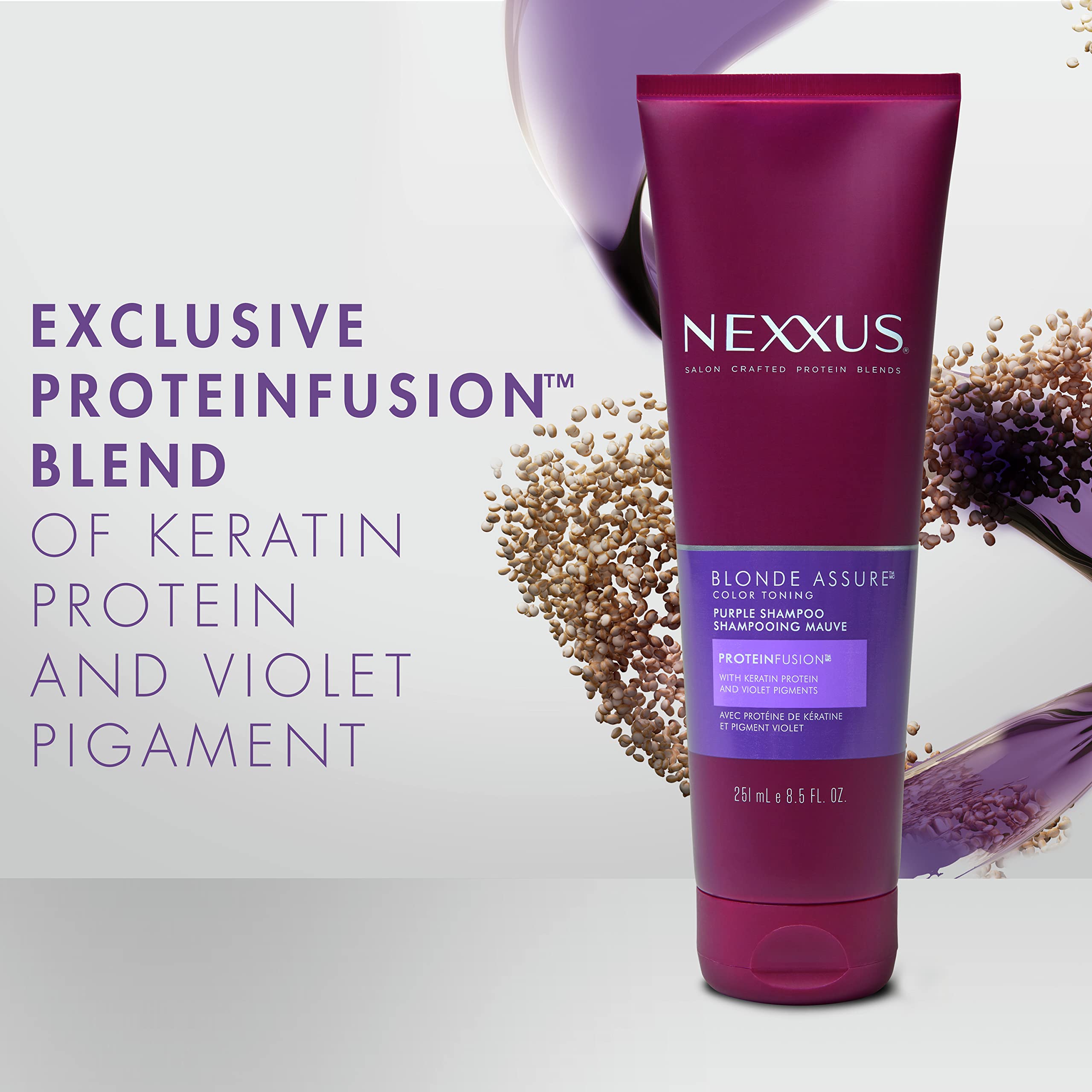 Foto 3 pulgar | Combo De Champú Y Acondicionador Nexxus Blonde Purple 400 Ml - Venta Internacional.