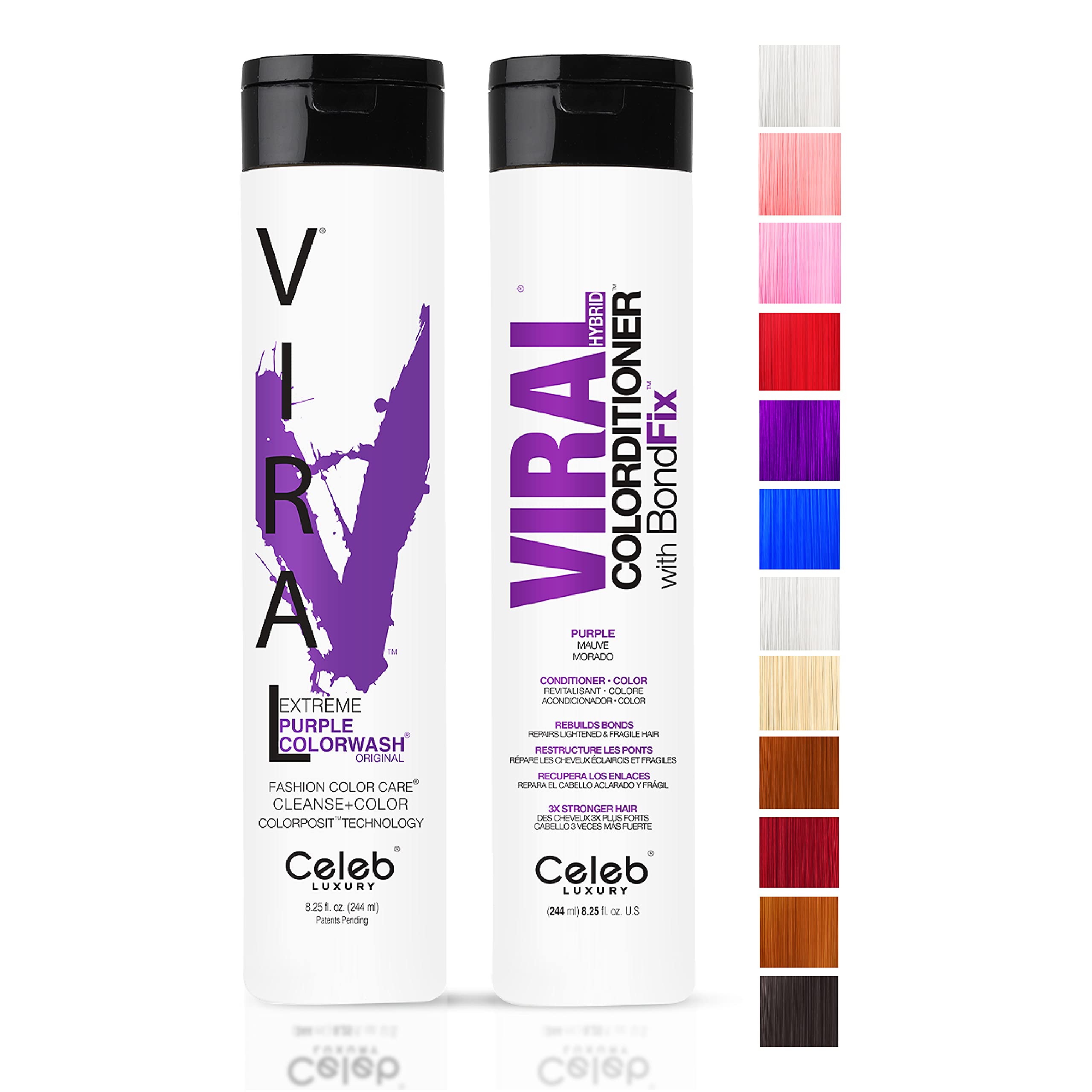 Foto 1 | Champú Y Acondicionador Celeb Luxury Viral Purple - Venta Internacional.